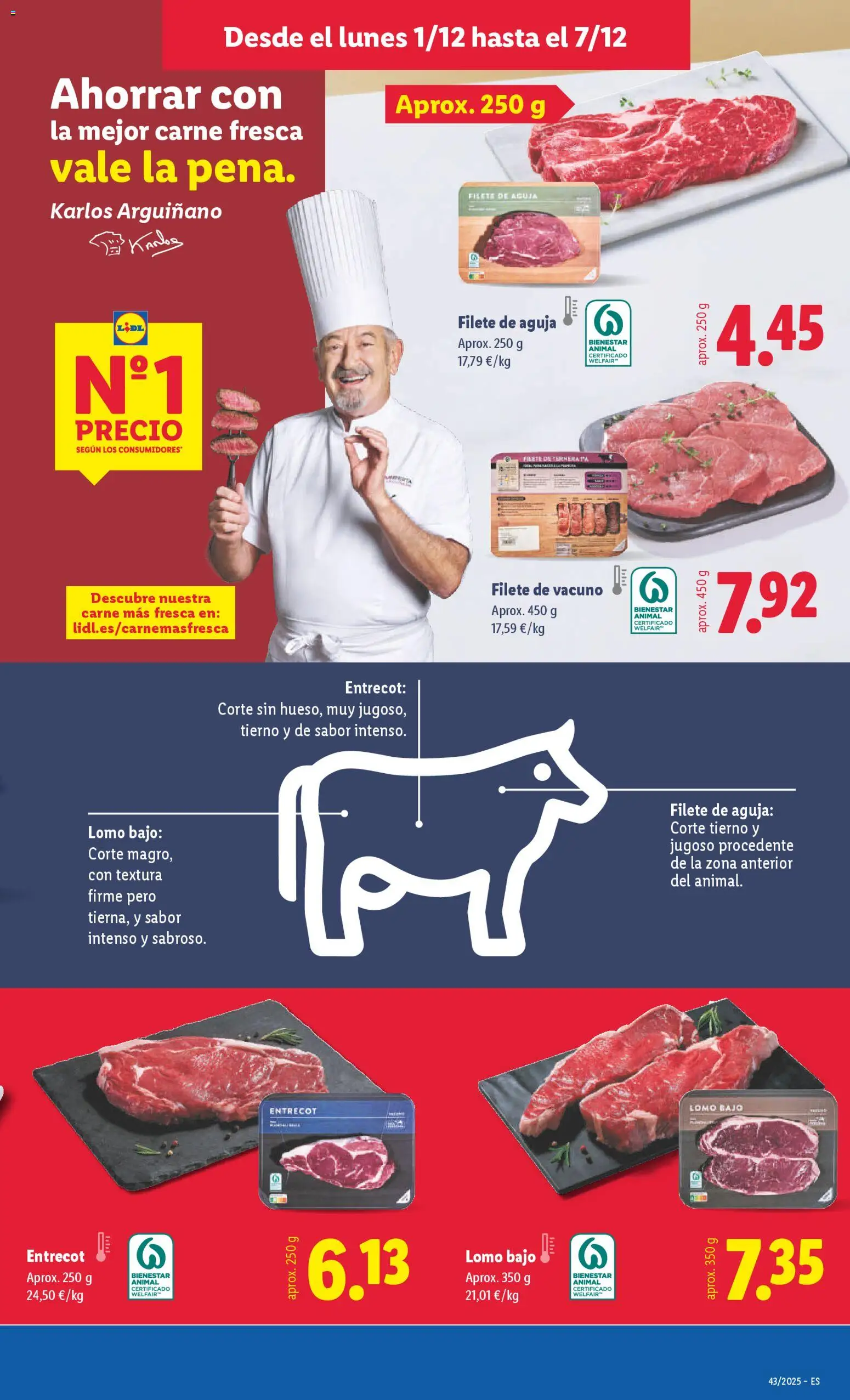 Lidl folleto │ válido desde el 01.12.2025 | Página: 7 | Productos: Filete
