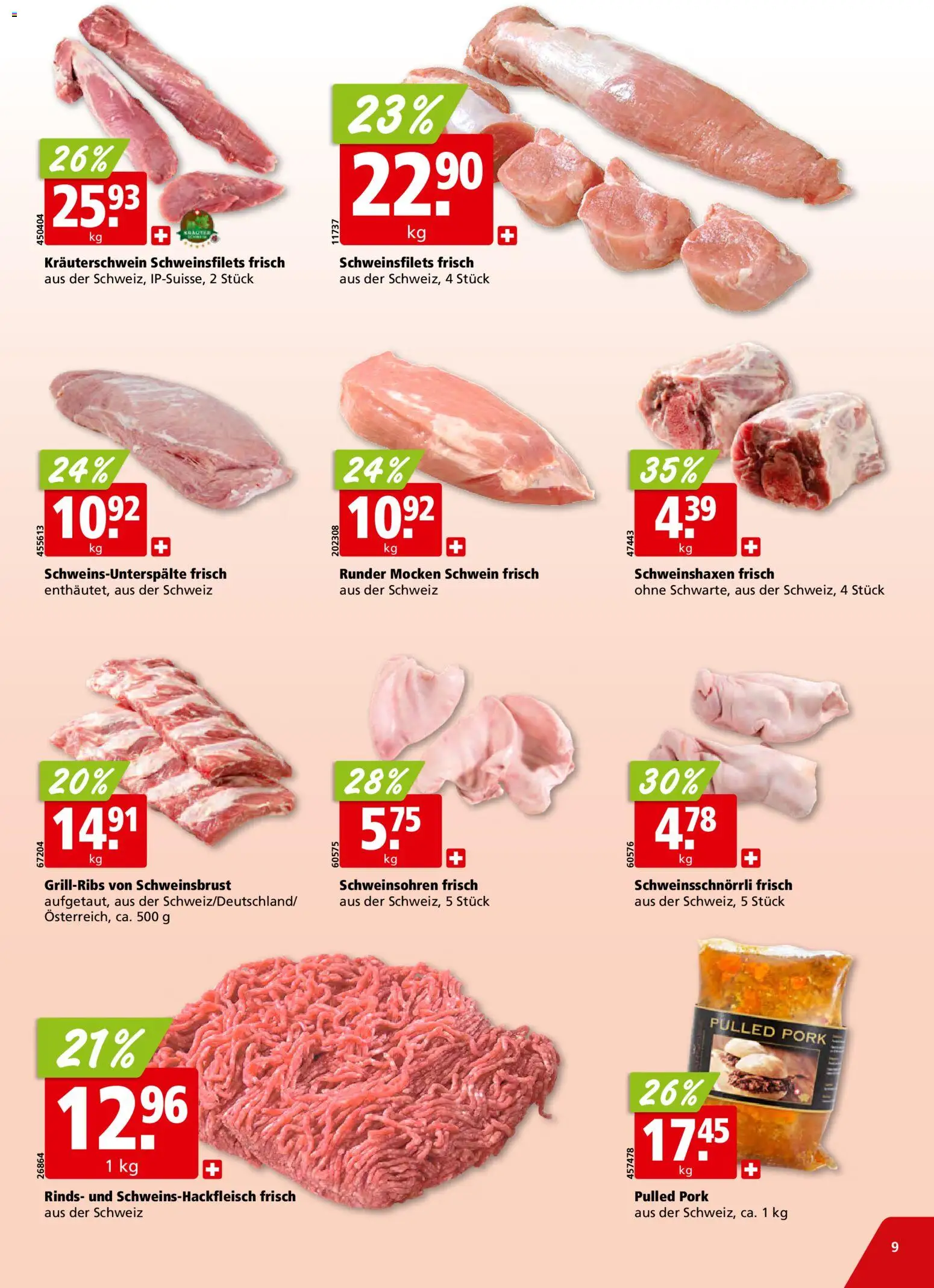 Aligro Aktionen Schlieren, Gossau SG, Frauenfeld, Rapperswil-Jona, Sargans, Bern, Brüttisellen, Pratteln, Emmen, Spreitenbach – gültig ab 19.01.2026 | Seite: 9
