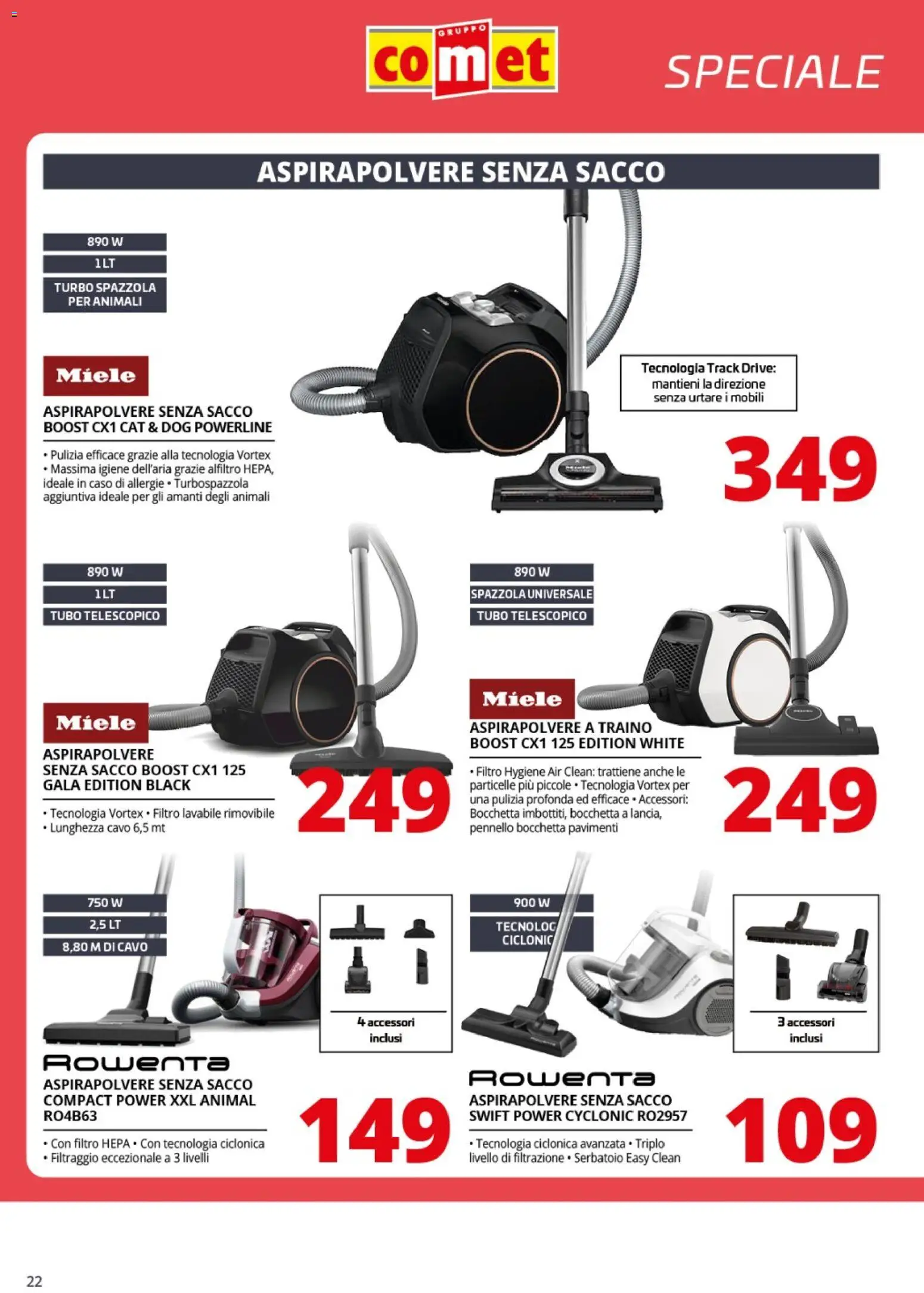 Volantino Comet del 20.03.2026 | Pagina: 22 | Prodotti: Spazzola, Tubo, Pennello, Miele