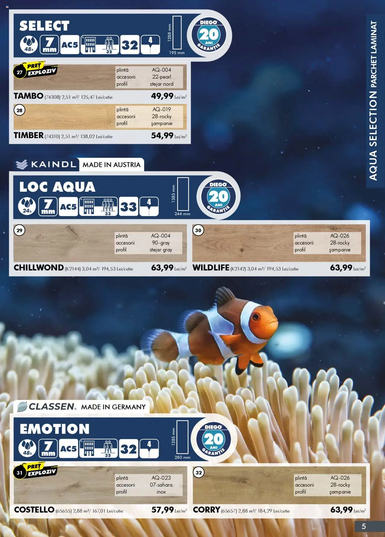 Noul catalog Diego – valabil de la 01.10.2025 | Pagină: 5 | Produse: Parchet
