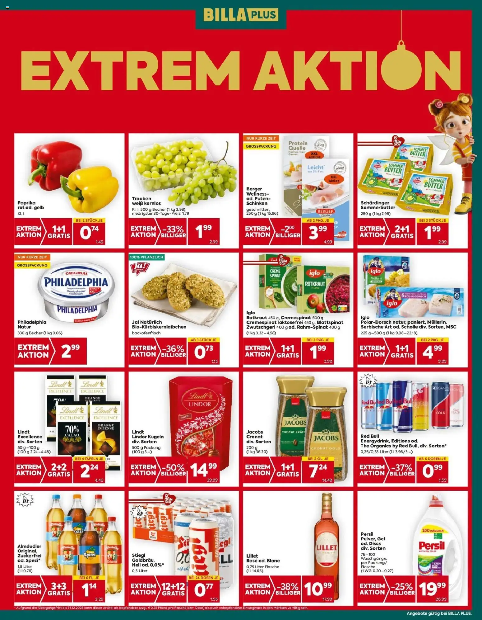 Billa Plus Flugblatt - Salzburg gültig ab 18.12.2025 | Seite: 4 | Produkte: Butter, Creme, Schinken