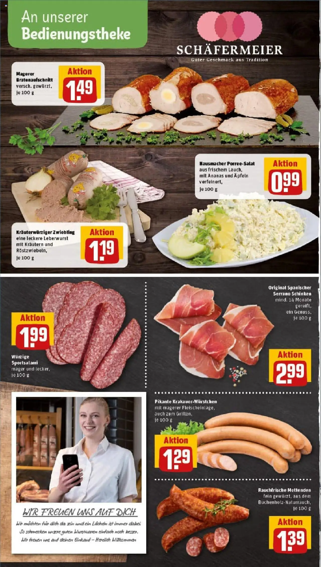 Rewe prospekt Soest	 - gültig ab dem 20.07.2025 | Seite: 8 | Produkte: Ananas, Salami, Serrano schinken, Schinken
