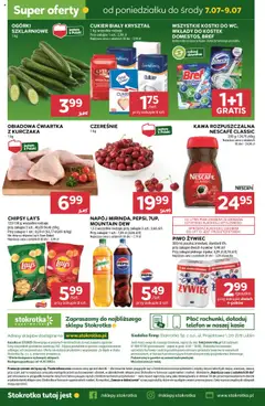 Stokrotka Gazetka od 03.07.2025 | Strona: 34 | Produkty: Chipsy, Czereśnie, Piwo, Cukier
