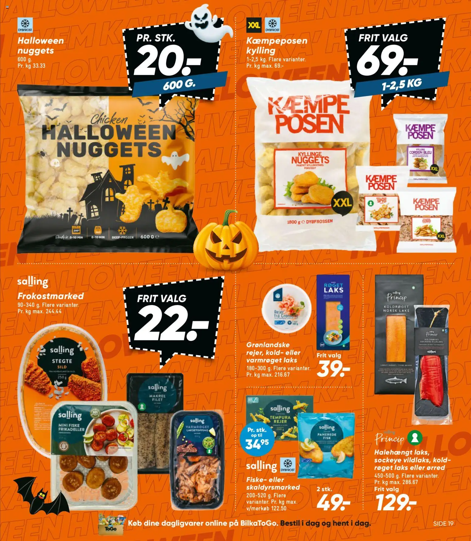 Bilka tilbudsavis – gyldig fra 24.10.2025 | Side: 25 | Produkter: Fisk, Nuggets, Makrel, Rejer