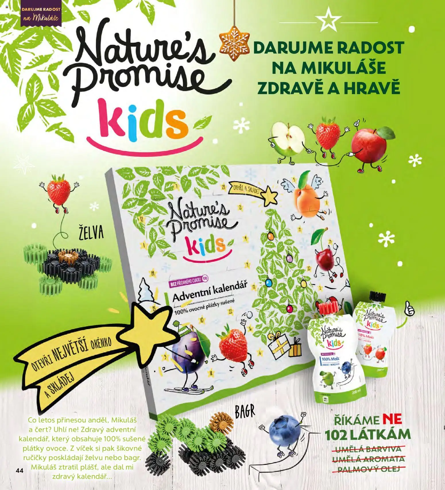 Albert magazín od 01.12.2025 | Strana: 44 | Produkty: Olej, Mošt, Adventní kalendář, Kalendář