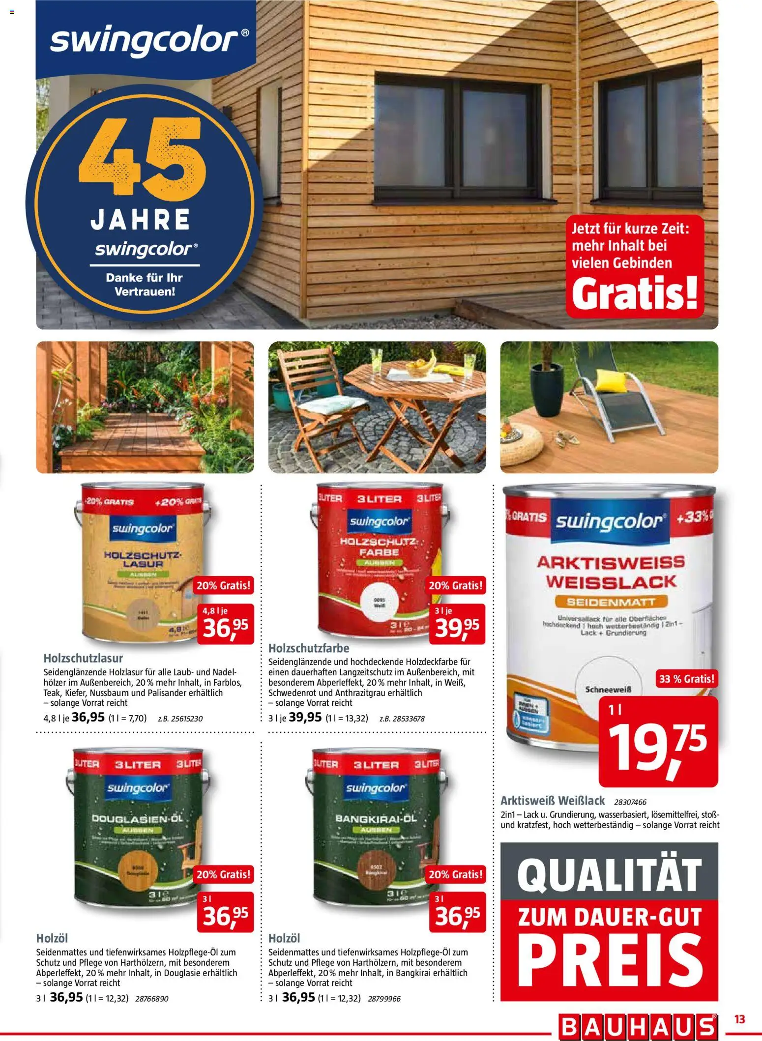 Bauhaus Prospekt 	 – gültig ab 28.03.2026 | Seite: 13