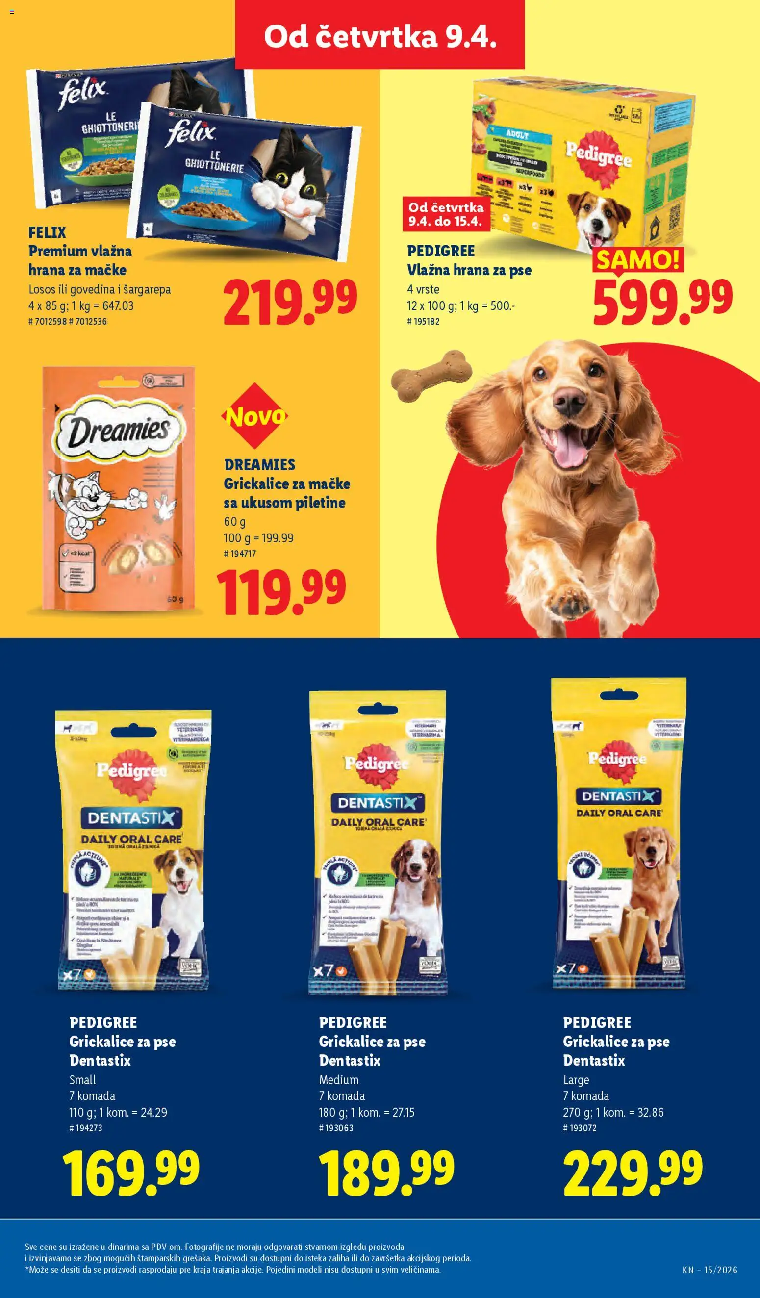 Lidl katalog - važi od 09.04.2026 | Strana: 45 | Proizvode: Govedina, Hrana za pse, Hrana za mačke, Losos