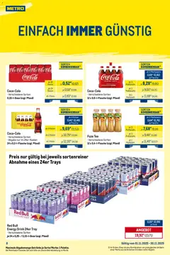 Metro Monats-Mix ab 01.11.2025 gültig | Seite: 8 | Produkte: Fuze tea, Red bull, Coca cola, Energy