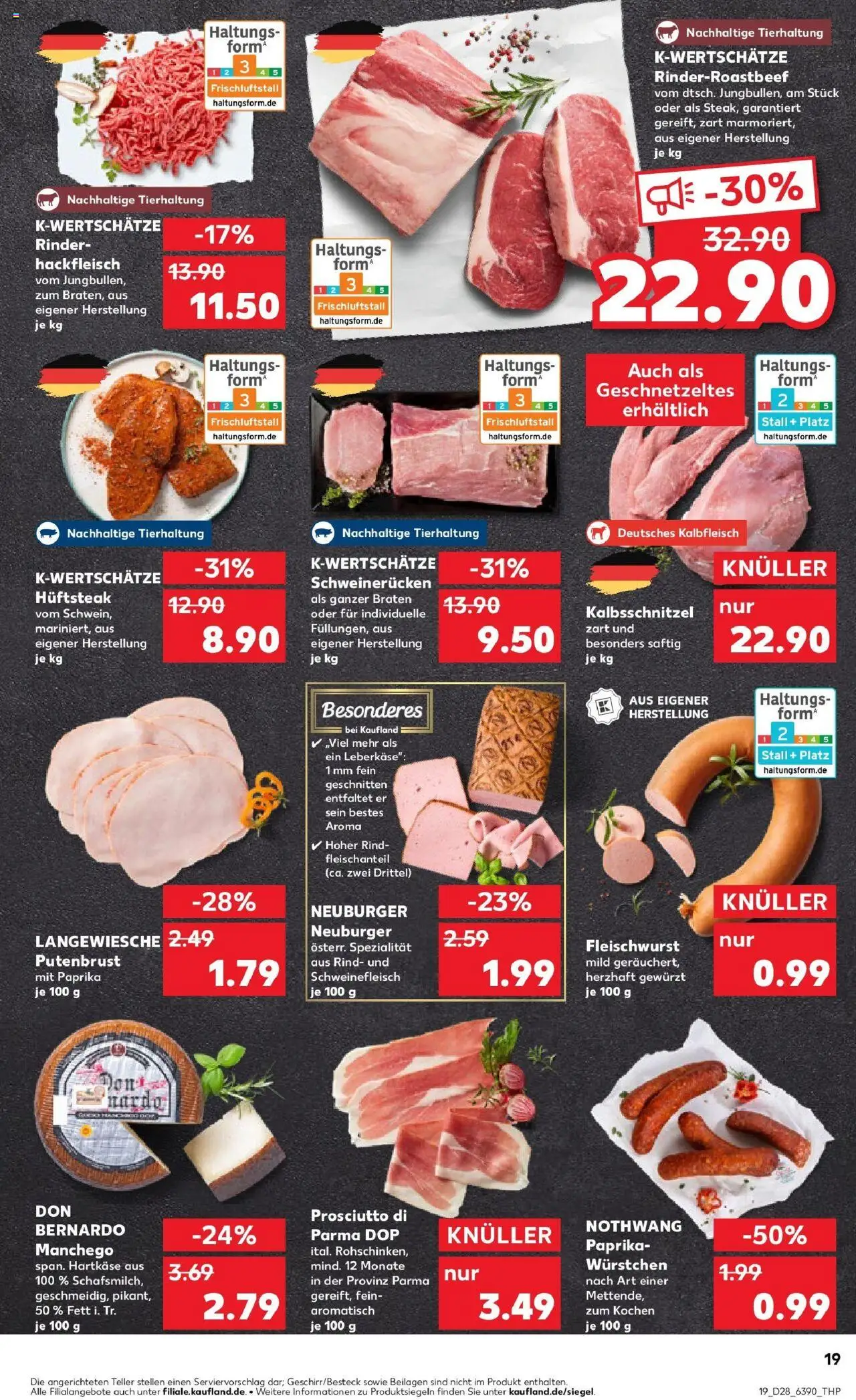 Kaufland prospekt Metzingen	 - gültig ab dem 13.07.2025 | Seite: 34 | Produkte: Schweinefleisch, Steak, Hackfleisch, Leberkase