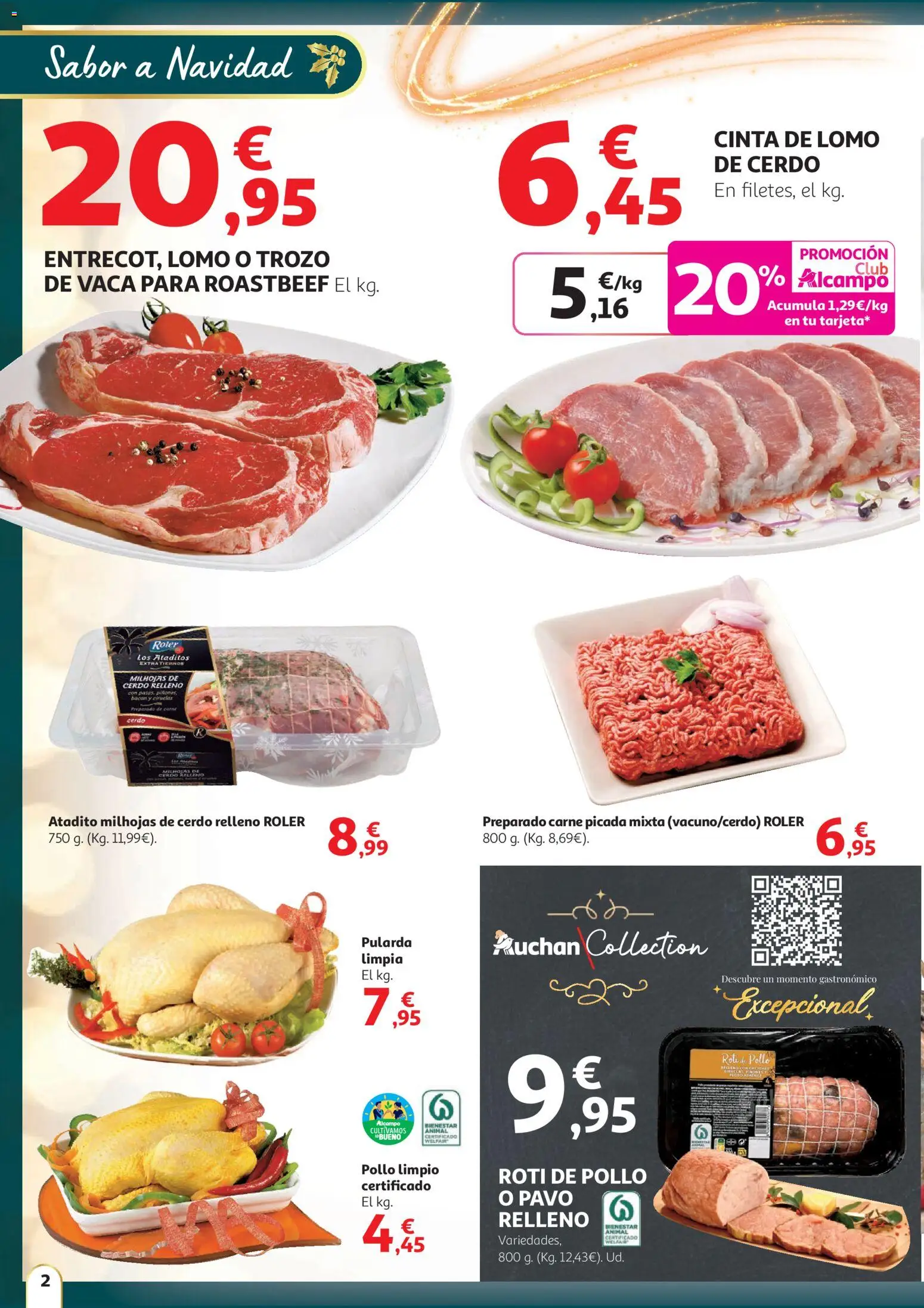 Alcampo - Sabor a Navidad │ válido desde el 11.12.2025 | Página: 2 | Productos: Cerdo