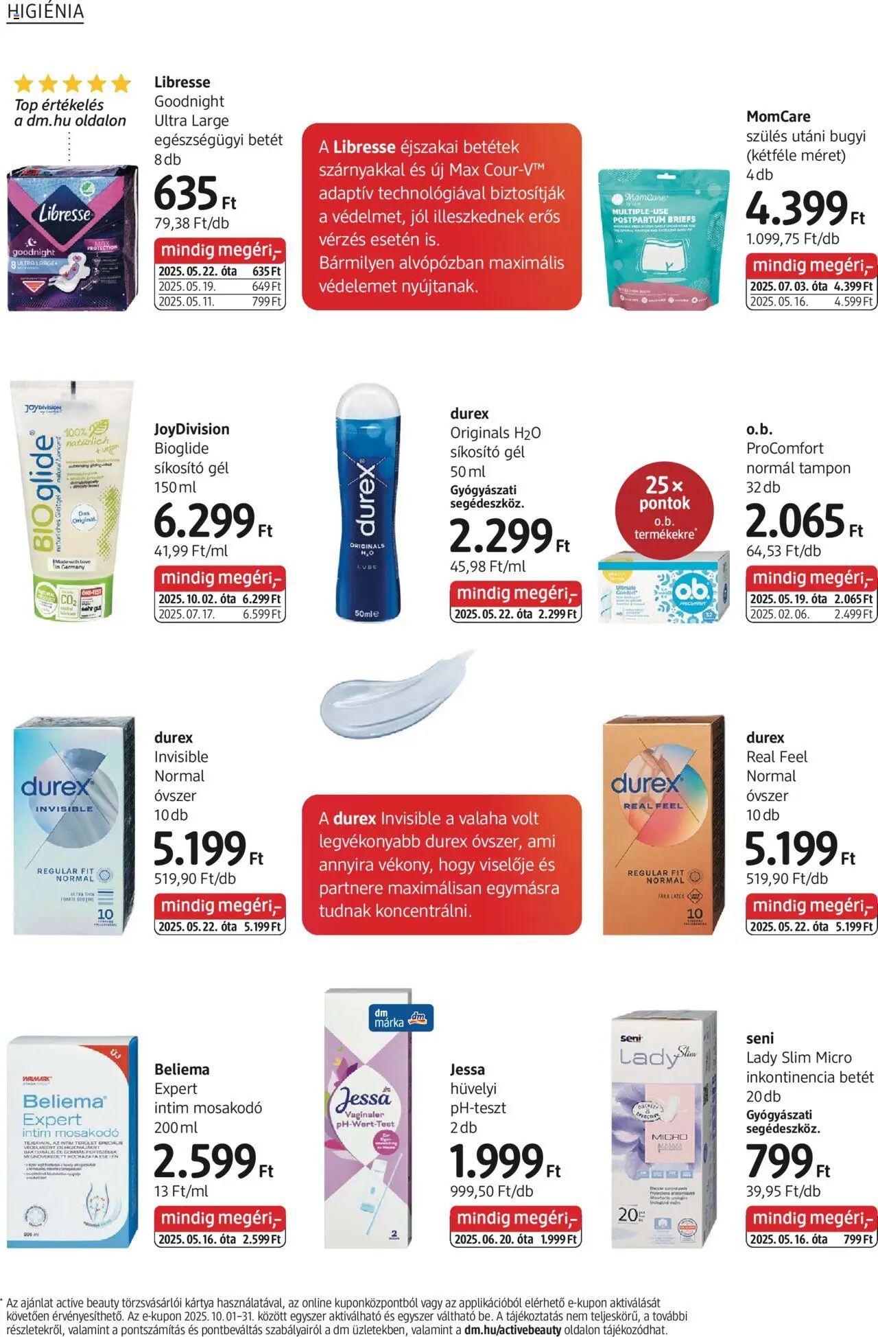 DM Drogerie Markt akciós ujság - amely érvényes a következő dátumtól: 02.10.2025 | Oldal: 14 | Termékek: Sikosító, Óvszer, Vegán, Bugyi