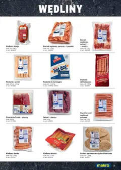 Pogląd oferty "Makro Gazetka - Street Food" - ważna od 28.03.2025 | Strona: 11 | Produkty: Kiełbasa, Kiełbasa śląska, Prosciutto, Salami