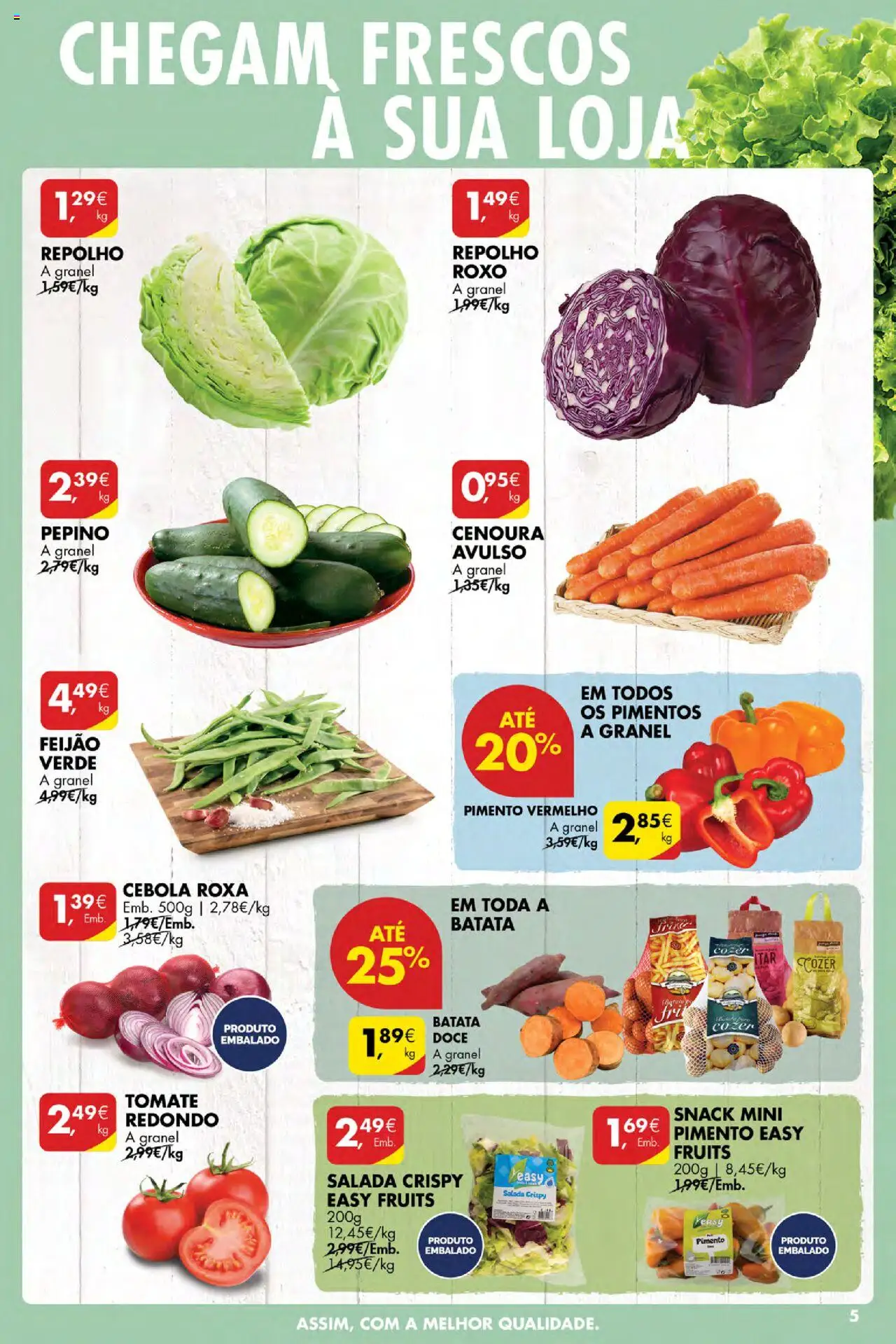 Pingo Doce Poupe Esta Semana Açores │ válido de 11.09.2025 | Página: 5 | Produtos: Repolho, Tomate, Cenoura, Salada