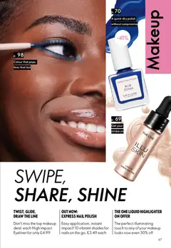 Preview of Oriflame - Offers valid from 06.05.2026 | Page: 67 | Products: Eyeliner, Nail polish