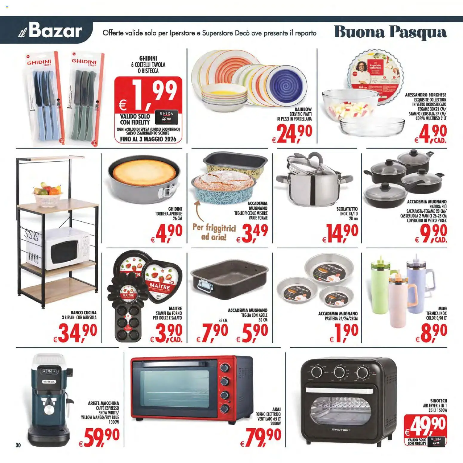 Volantino Decò del 27.03.2026 | Pagina: 37 | Prodotti: Teglia, Tortiera, Forno, Forno elettrico
