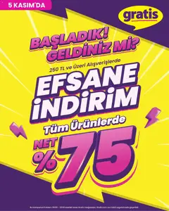 05.11.2025 tarihinden itibaren geçerli olan Gratis kataloğu önizlemesi
