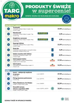 Pogląd oferty "Makro gazetka - Oferta świeża w super cenach" - ważna od 16.03.2026 | Strona: 6 | Produkty: Pstrąg tęczowy, Soki, Łosoś, Szparagi