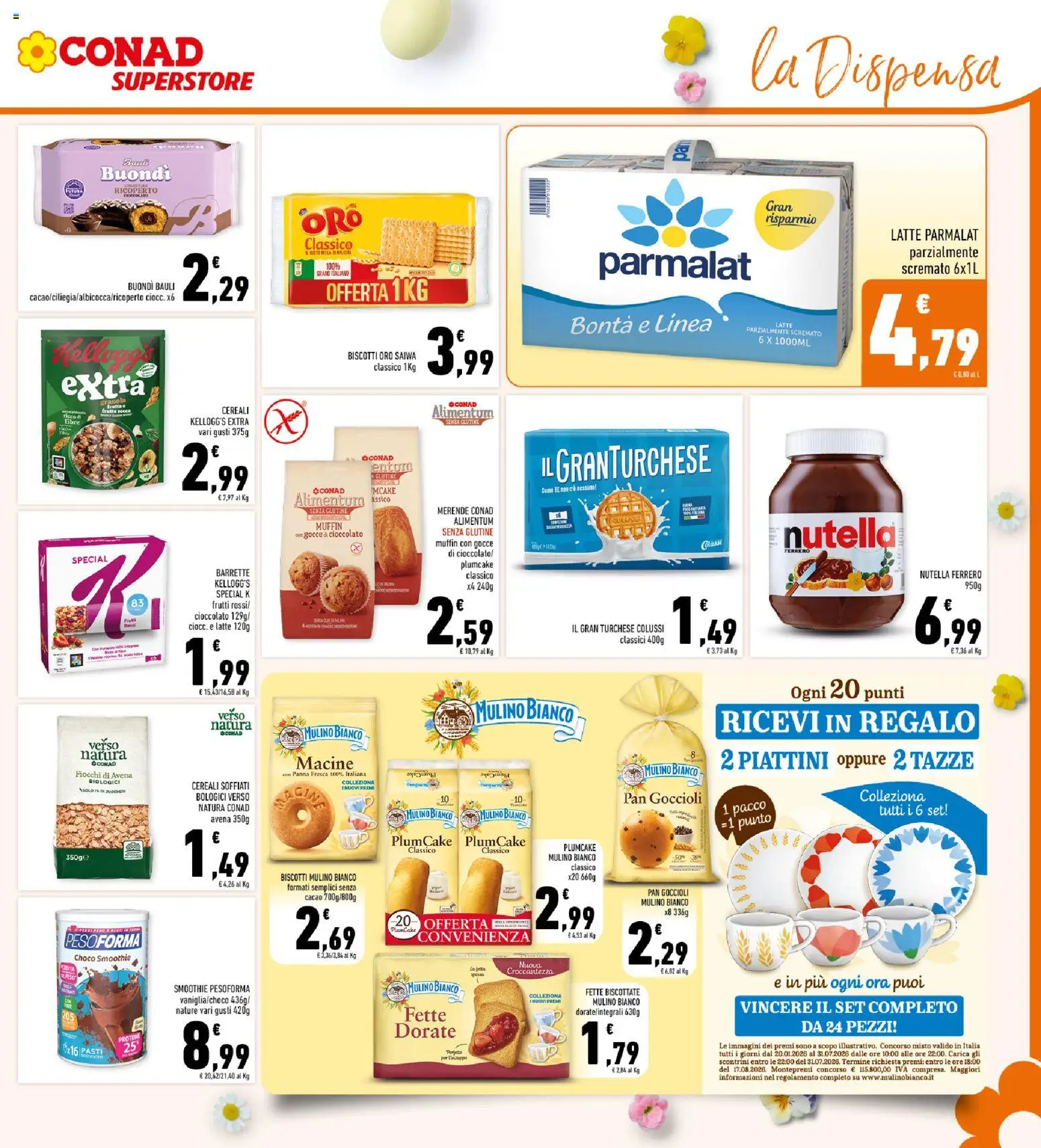 Volantino Conad del 25.03.2026 | Pagina: 17 | Prodotti: Tè, Cereali, Frutta, Plumcake