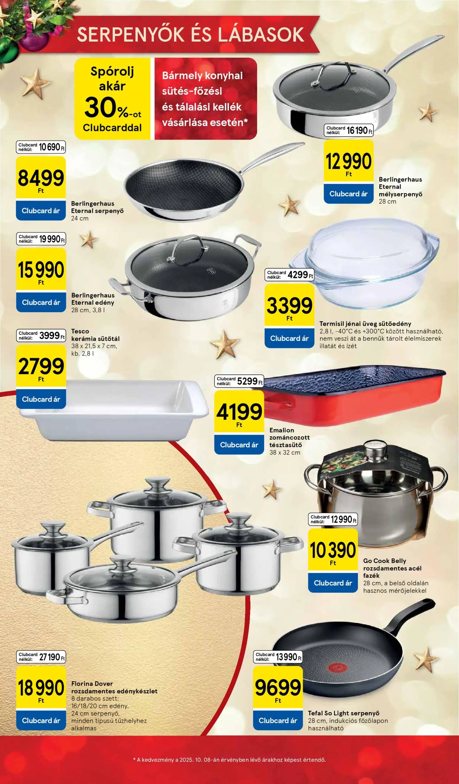 Tesco akciós ujság - amely érvényes a következő dátumtól: 26.11.2025 | Oldal: 34 | Termékek: Tefal, Edény, Edénykészlet, Só