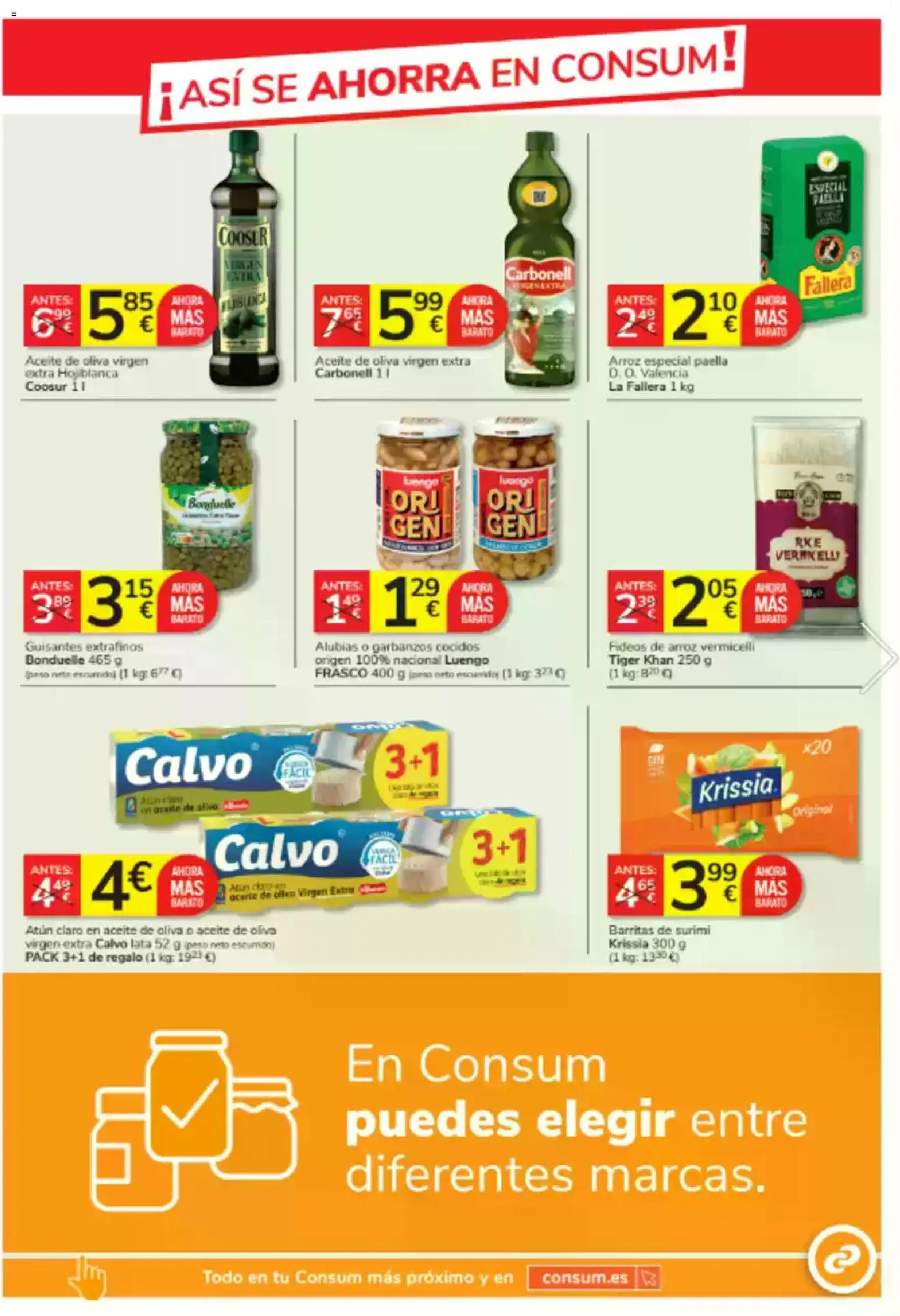 Consum folleto │ válido desde el 20.11.2025 | Página: 13 | Productos: Aceite, Arroz, Aceite de oliva, Peso