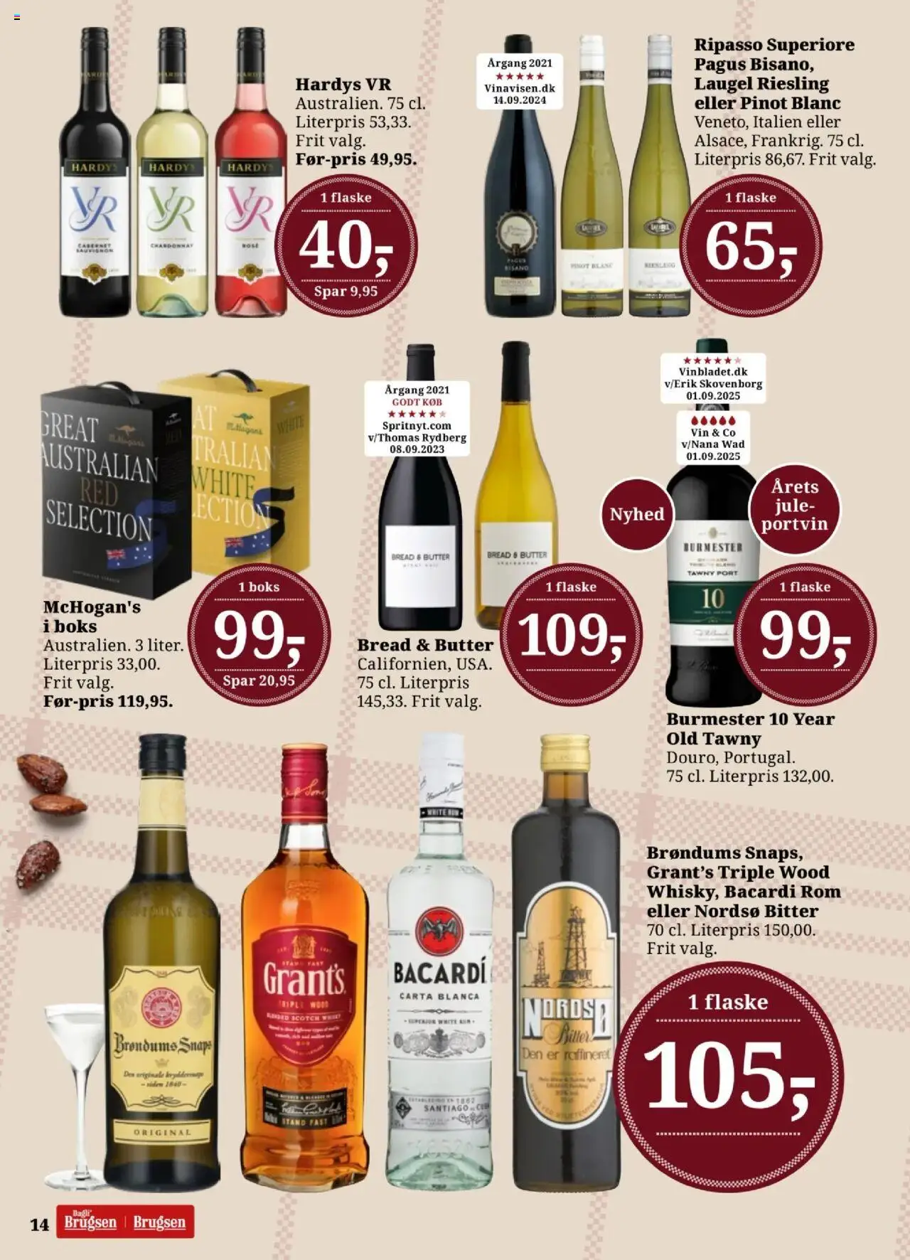 Dagli'Brugsen tilbudsavis – gyldig fra 10.10.2025 | Side: 15 | Produkter: Boks, Vin, Rom