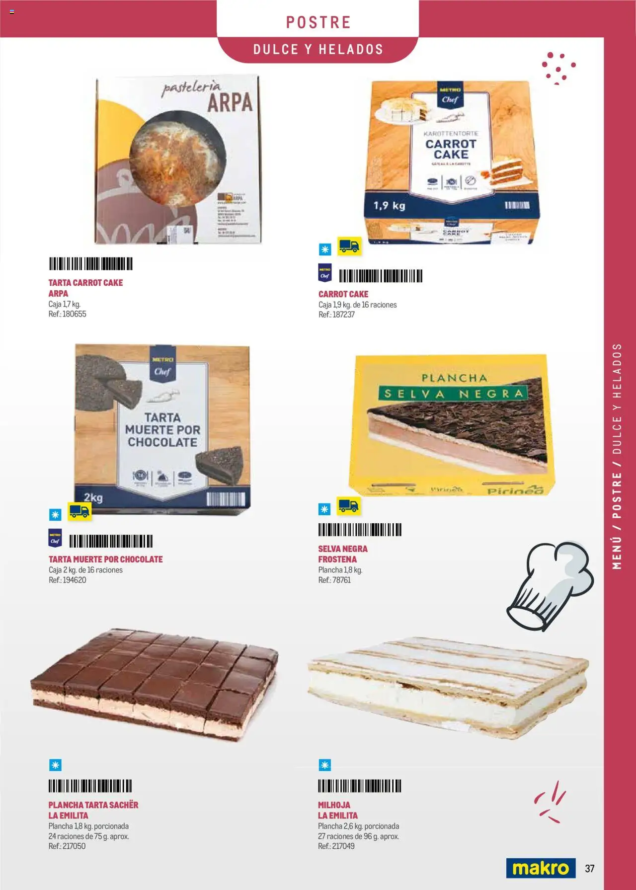 Makro -  Menú y Barra Canarias │ válido desde el 08.09.2025 | Página: 37 | Productos: Chocolate, Plancha, Caja