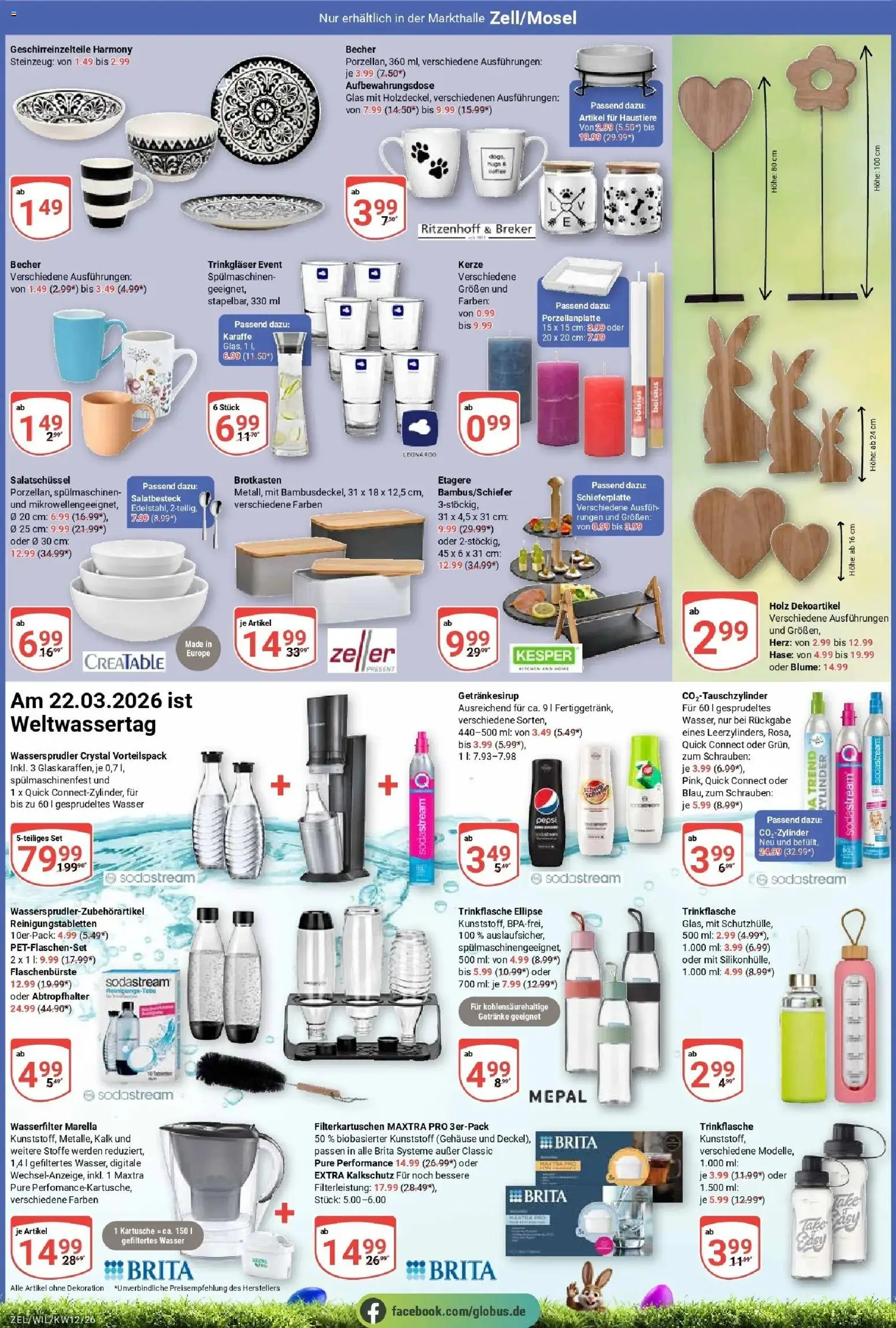 Globus prospekt Wittlich	 – gültig ab 15.03.2026 | Seite: 22 | Produkte: Wasser, Pepsi, Sodastream