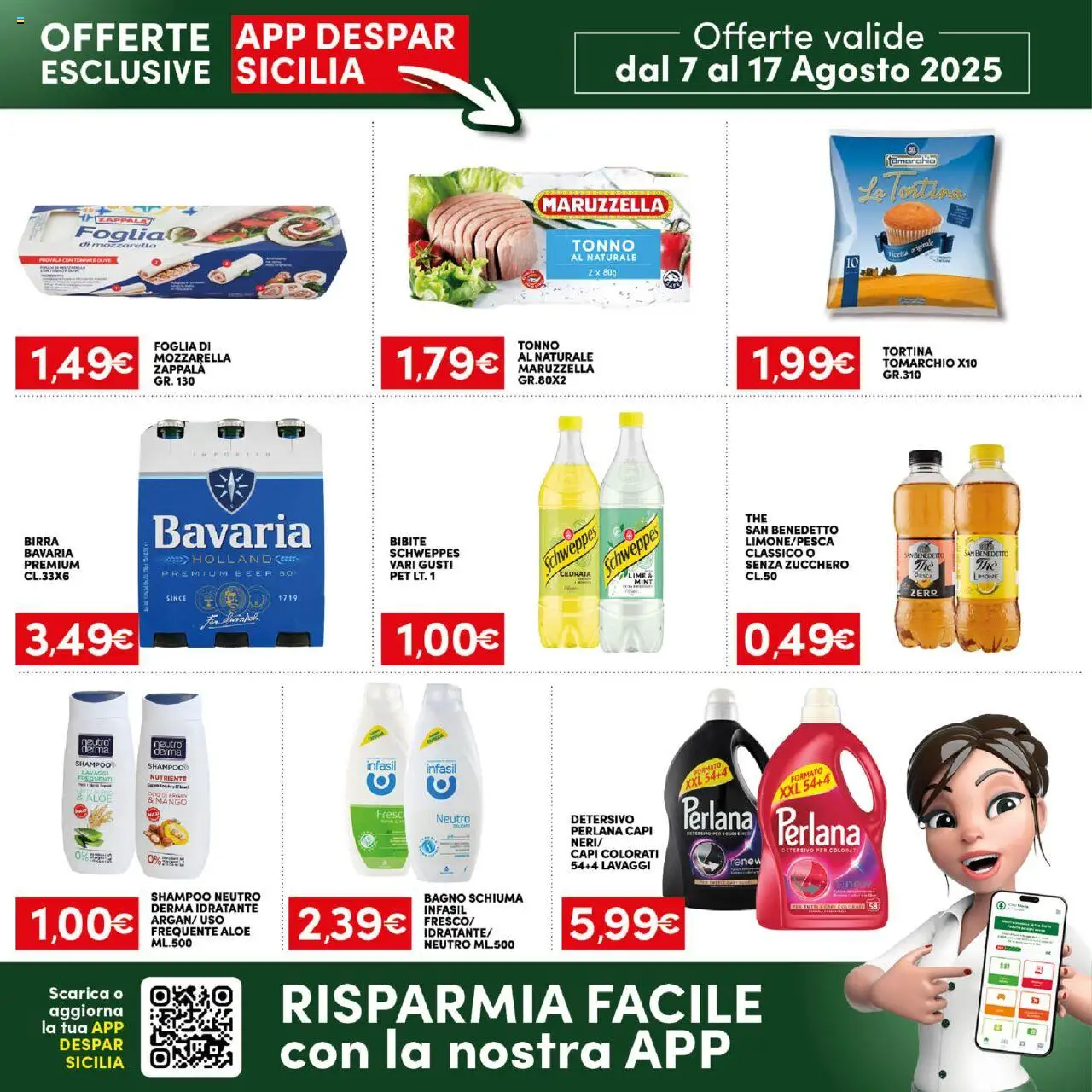 Volantino Interspar del 07.08.2025 | Pagina: 19 | Prodotti: Olio, Mango, Lime, Tonno