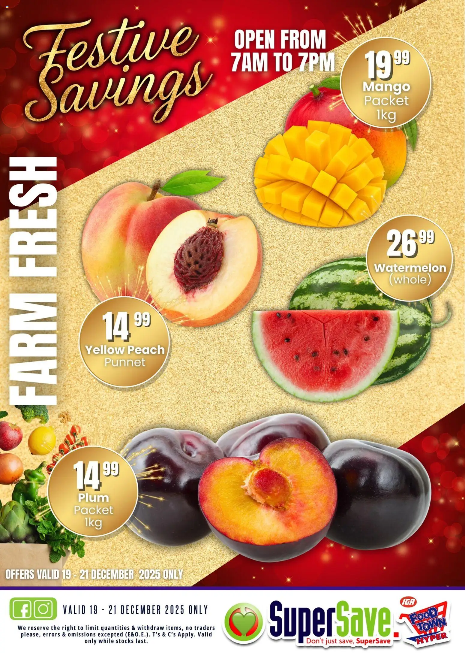 New Super Save catalogue – valid from 19.12.2025 | Page: 4 | Products: Mango, Peach