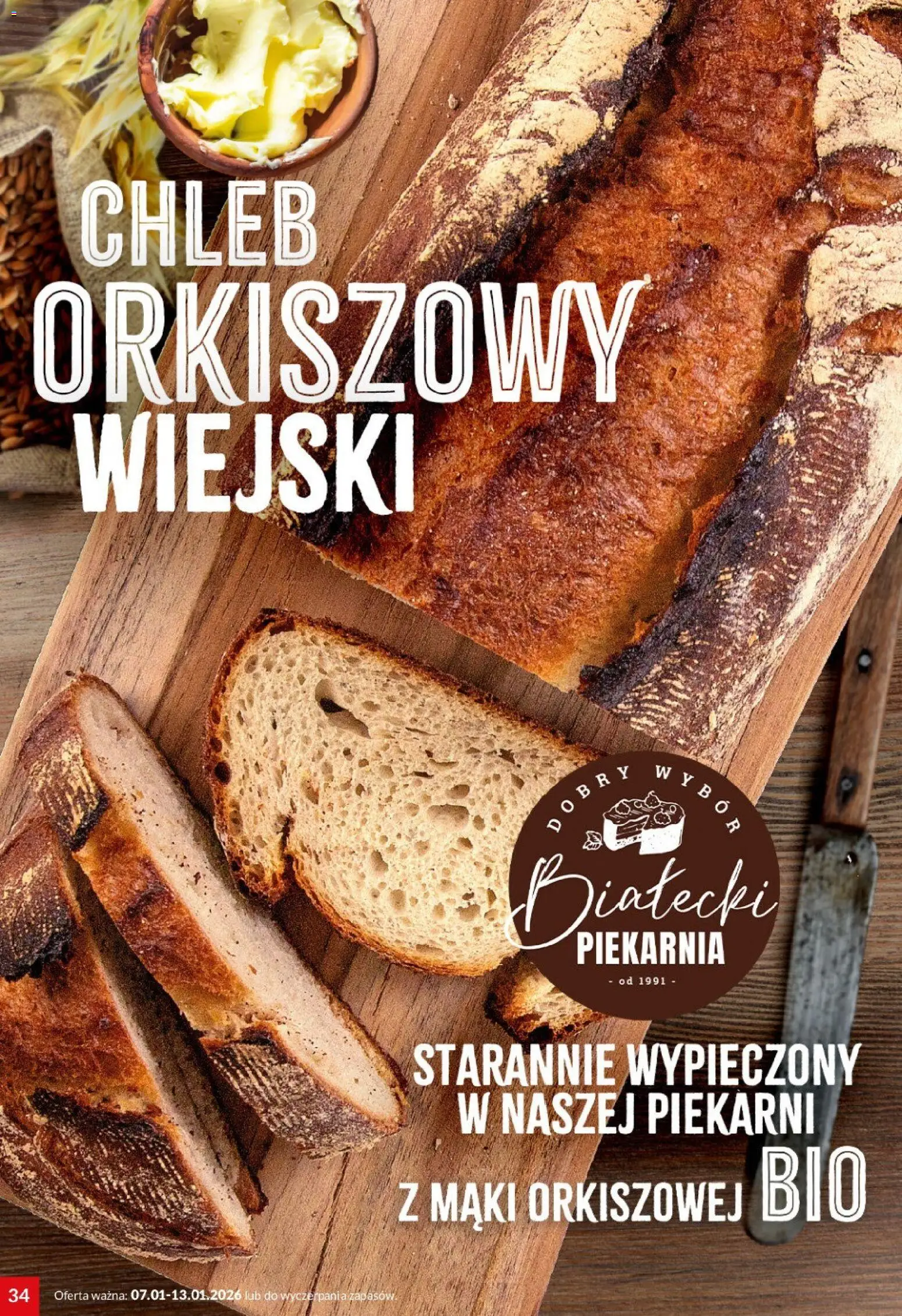 Twój Market Gazetka od 07.01.2026 | Strona: 34 | Produkty: Piekarnia, Chleb
