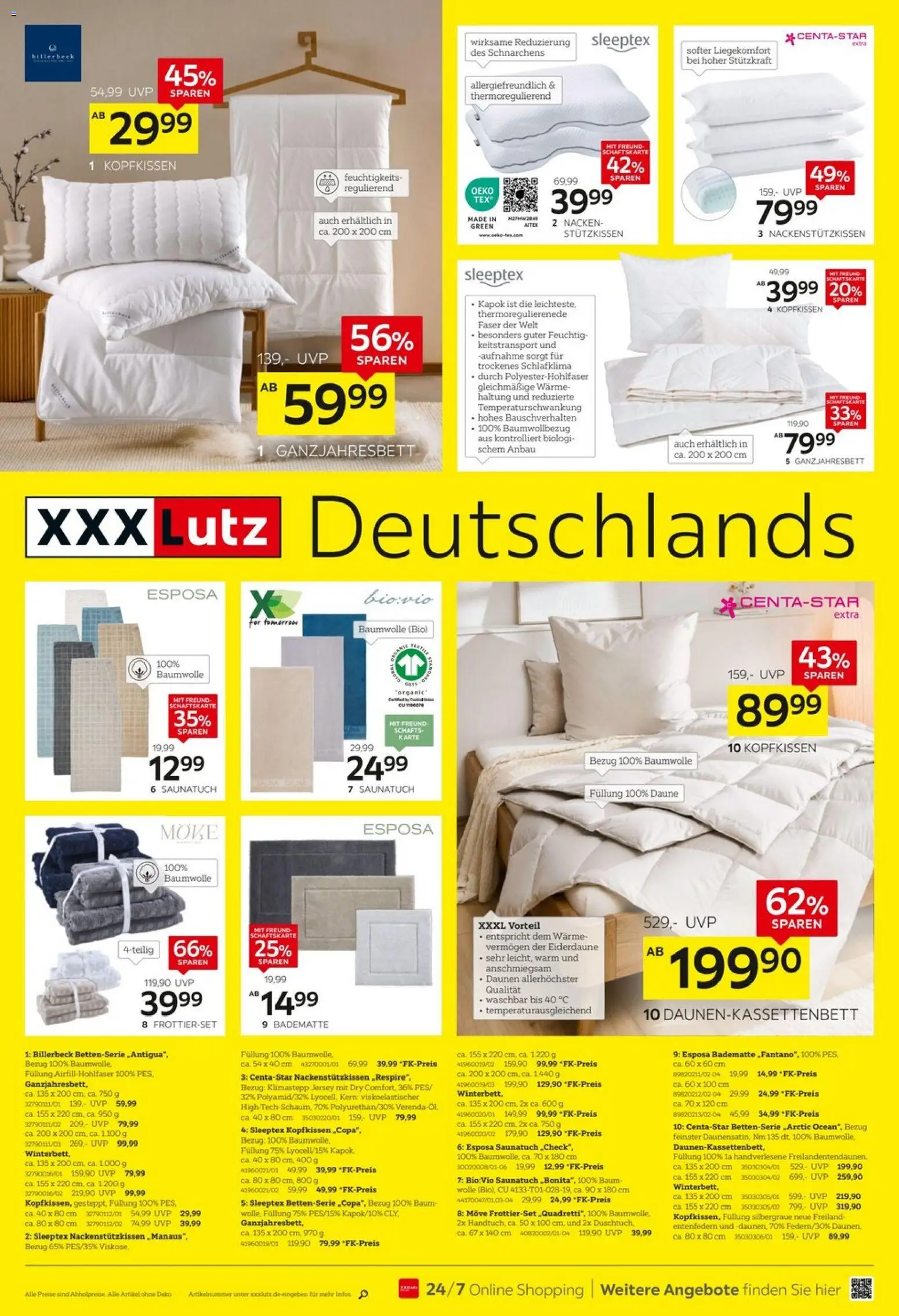 XXXL Lutz - Deutschlands größter WSV – gültig ab 20.12.2025 | Seite: 8 | Produkte: Kopfkissen