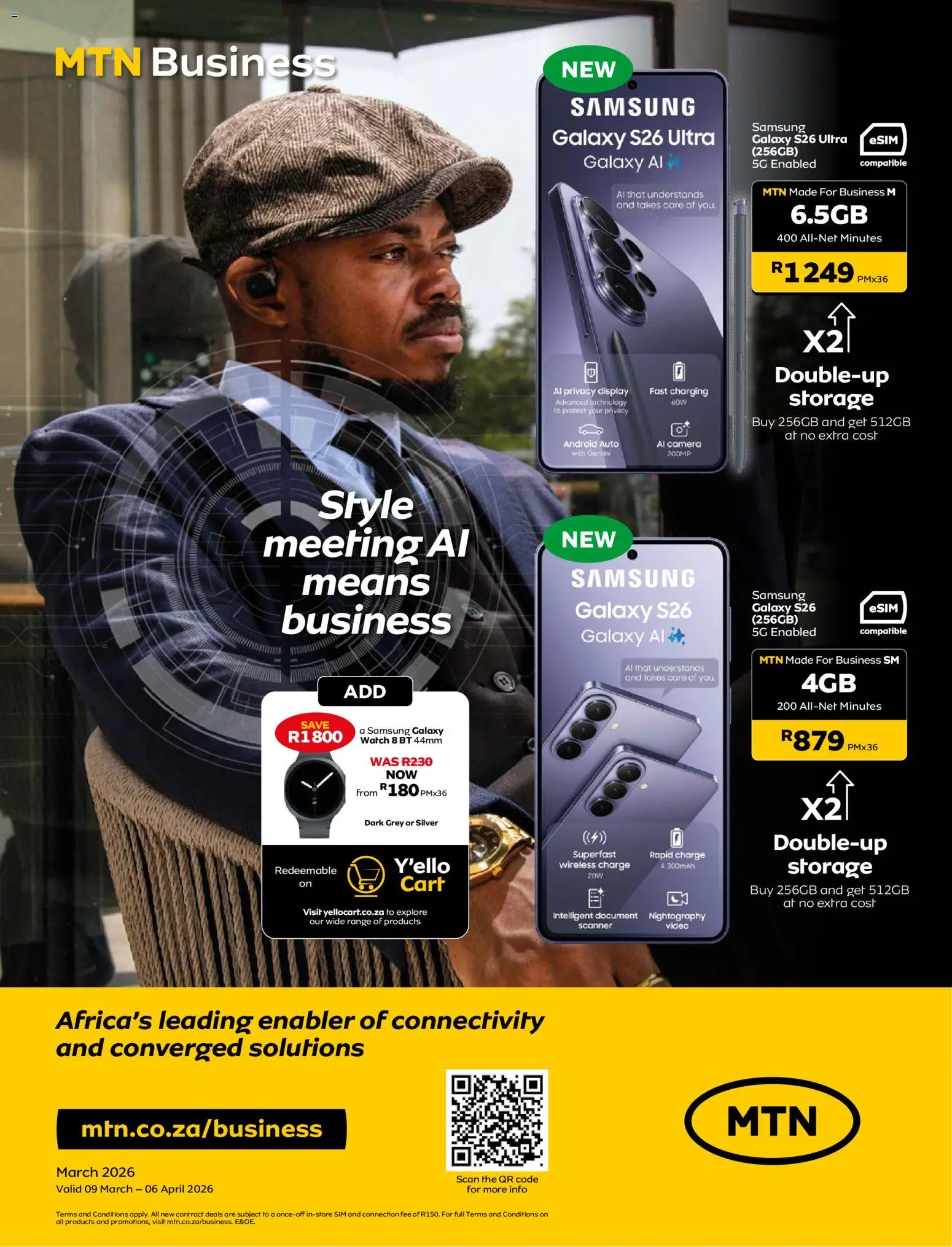 New MTN catalogue – valid from 09.03.2026 | Page: 1 | Products: Sim, Watch, Camera
