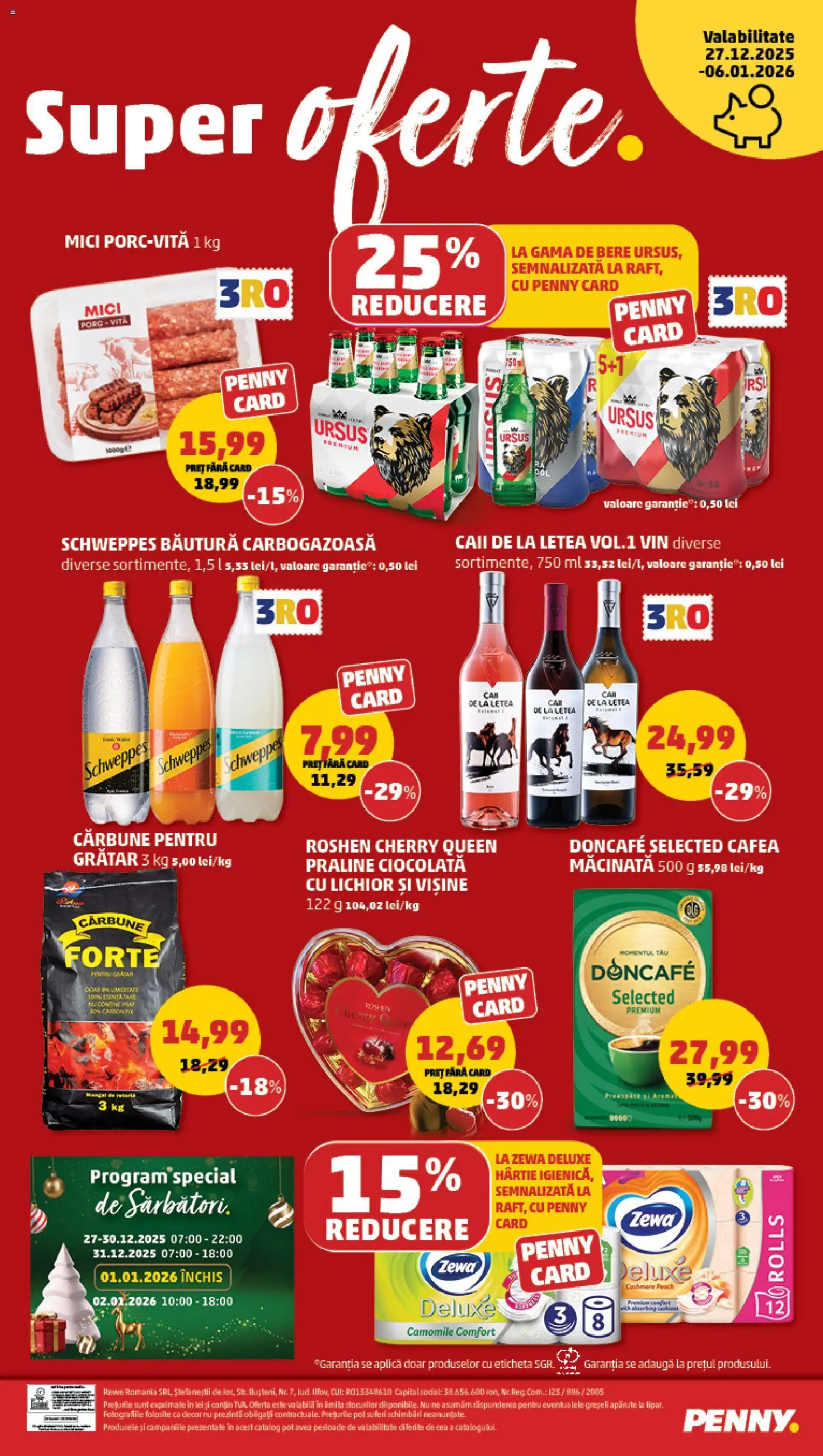 Noul catalog PENNY – valabil de la 27.12.2025 | Pagină: 20 | Produse: Grătar, Lichior, Cafea, Vin