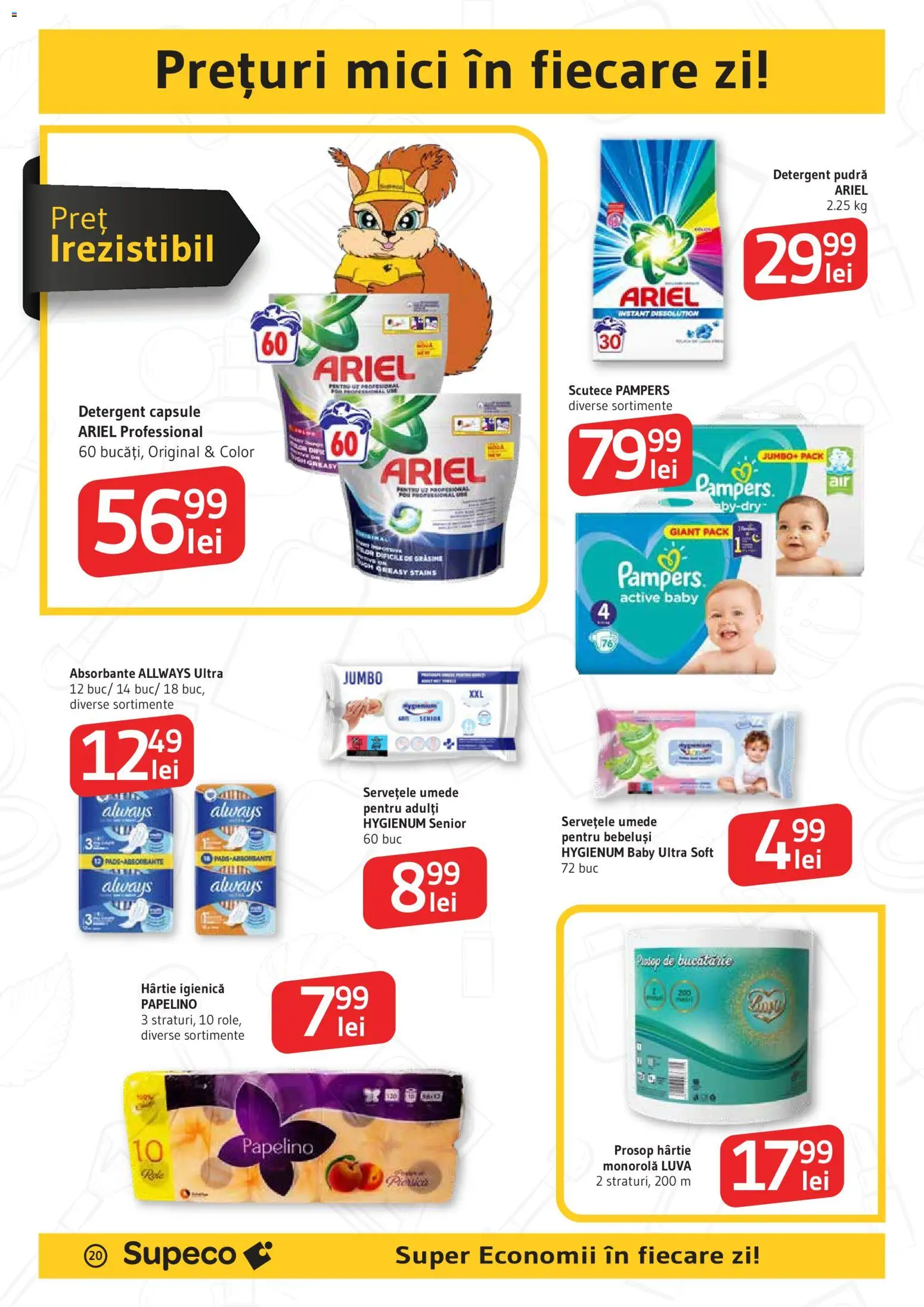 Noul catalog Supeco – valabil de la 29.10.2025 | Pagină: 20 | Produse: Mici, Pudră, Detergent, Scutece