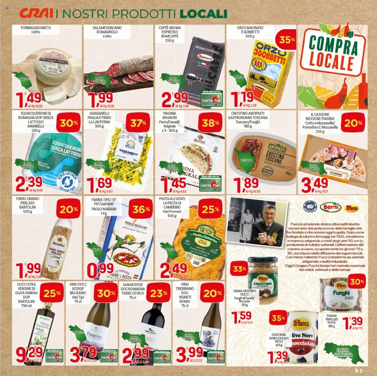 Volantino CRAI del 04.09.2025 | Pagina: 11 | Prodotti: Crema, Caffè, Farro, Macinato