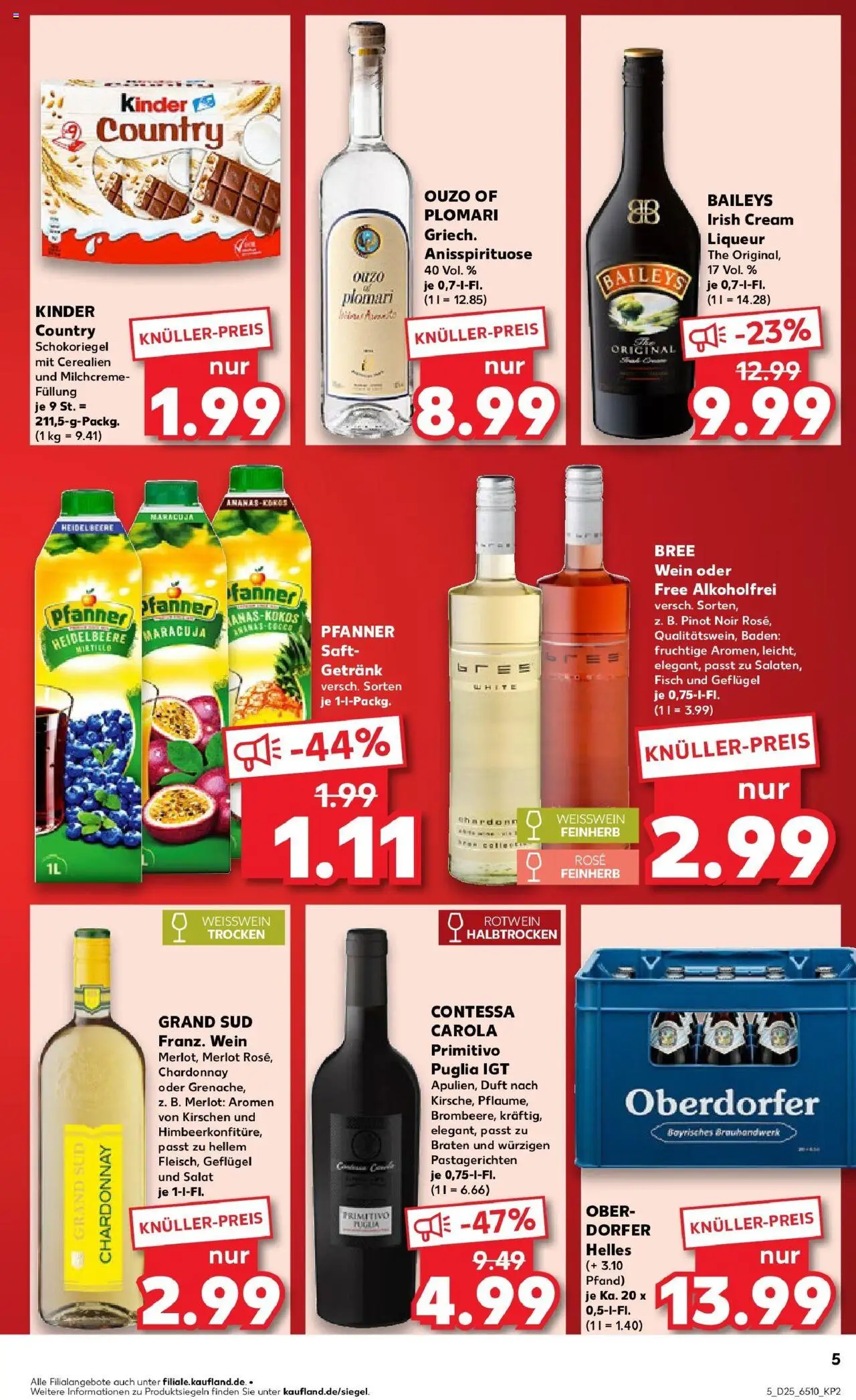Kaufland prospekt Alsdorf	 - gültig ab dem 22.06.2025 | Seite: 18 | Produkte: Ouzo, Weißwein, Duft, Salat