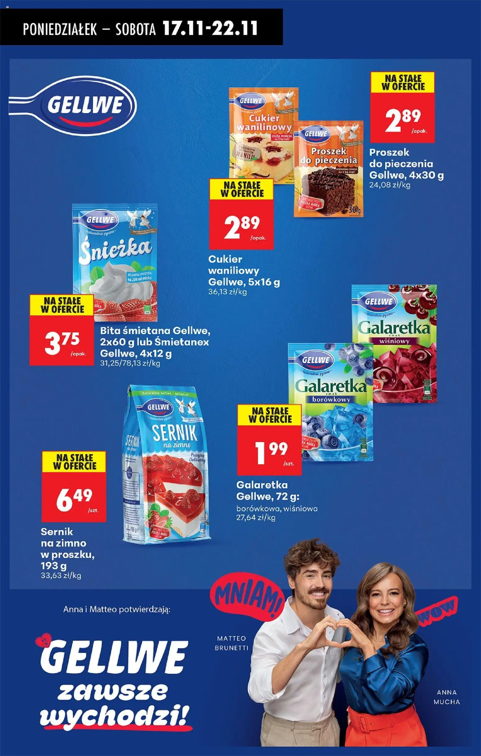 Biedronka gazetka od 17.11.2025 | Strona: 50 | Produkty: Galaretka, Mleka, Śmietana, Cukier