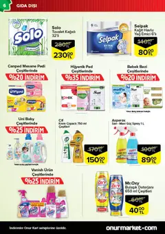 28.10.2025 tarihinden itibaren geçerli olan Onur Market kataloğu önizlemesi | Sayfa: 6