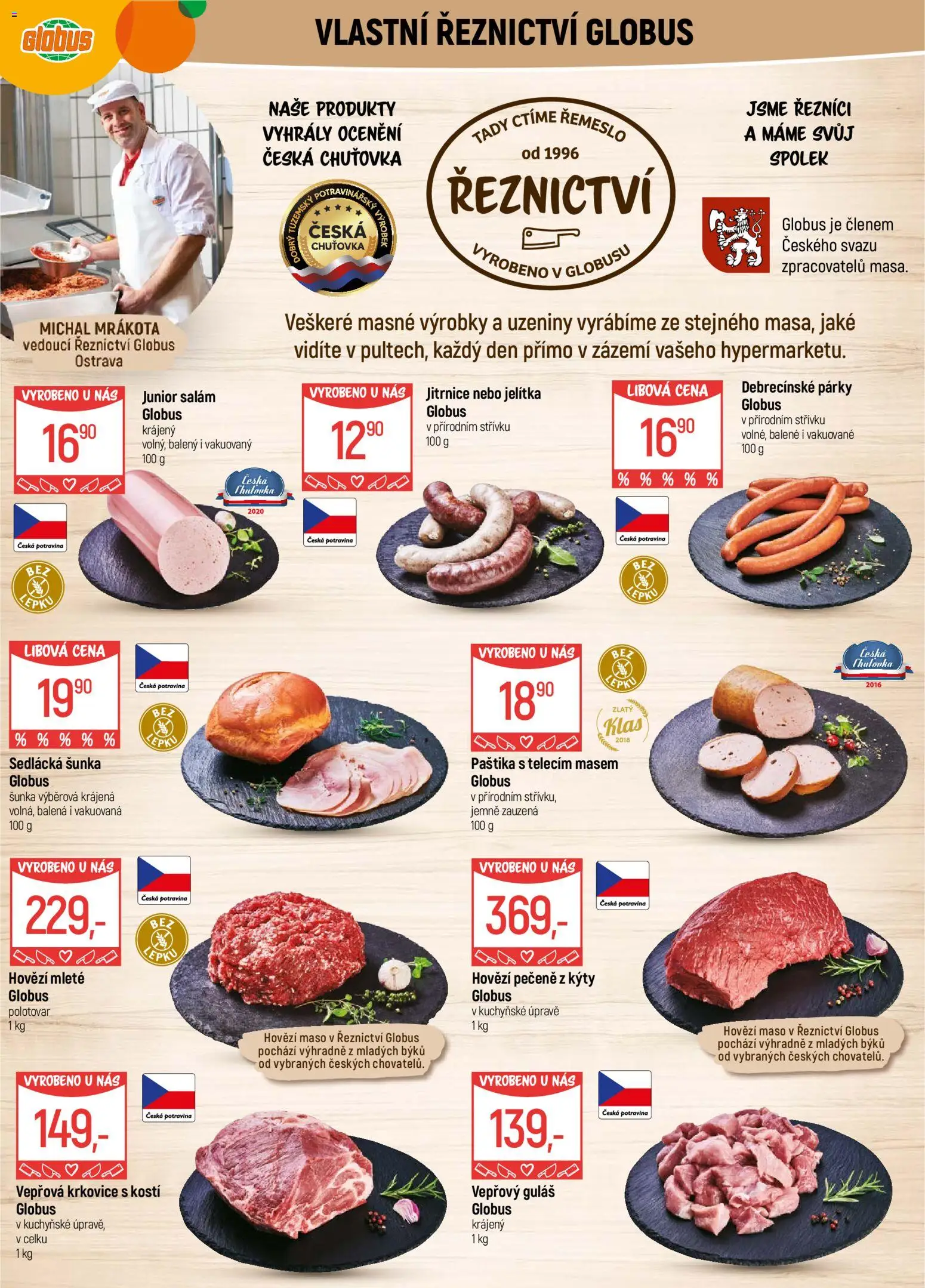 Globus leták - Ostrava od 05.11.2025 | Strana: 5 | Produkty: Salám, Šunka, Krkovice, Vepřová krkovice