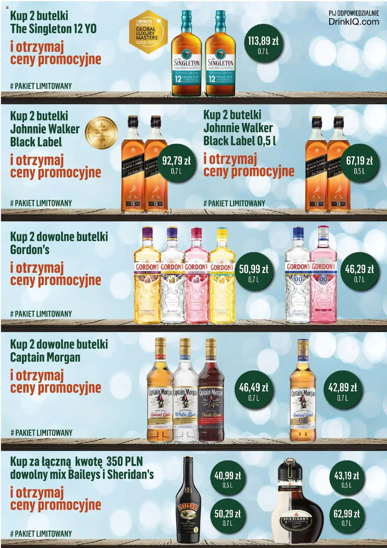 Eurocash Gazetka - Katalog Alkoholowy od 01.06.2025 | Strona: 19 | Produkty: Captain Morgan, Rum, Gin, Whisky