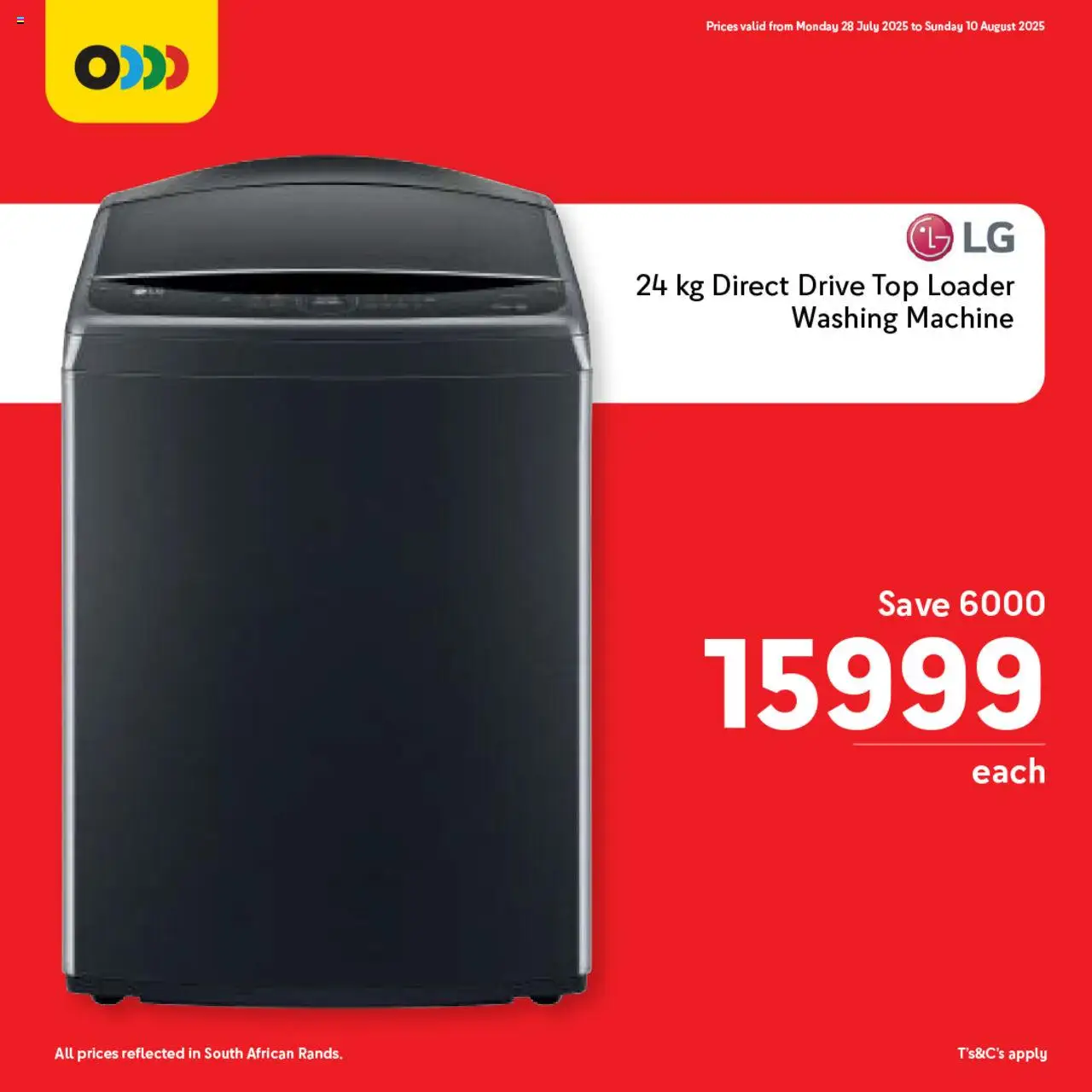Makro Birthday Price-Drop Appliances │ valid from 28.07.2025 | Page: 5 | Products: Washing machine