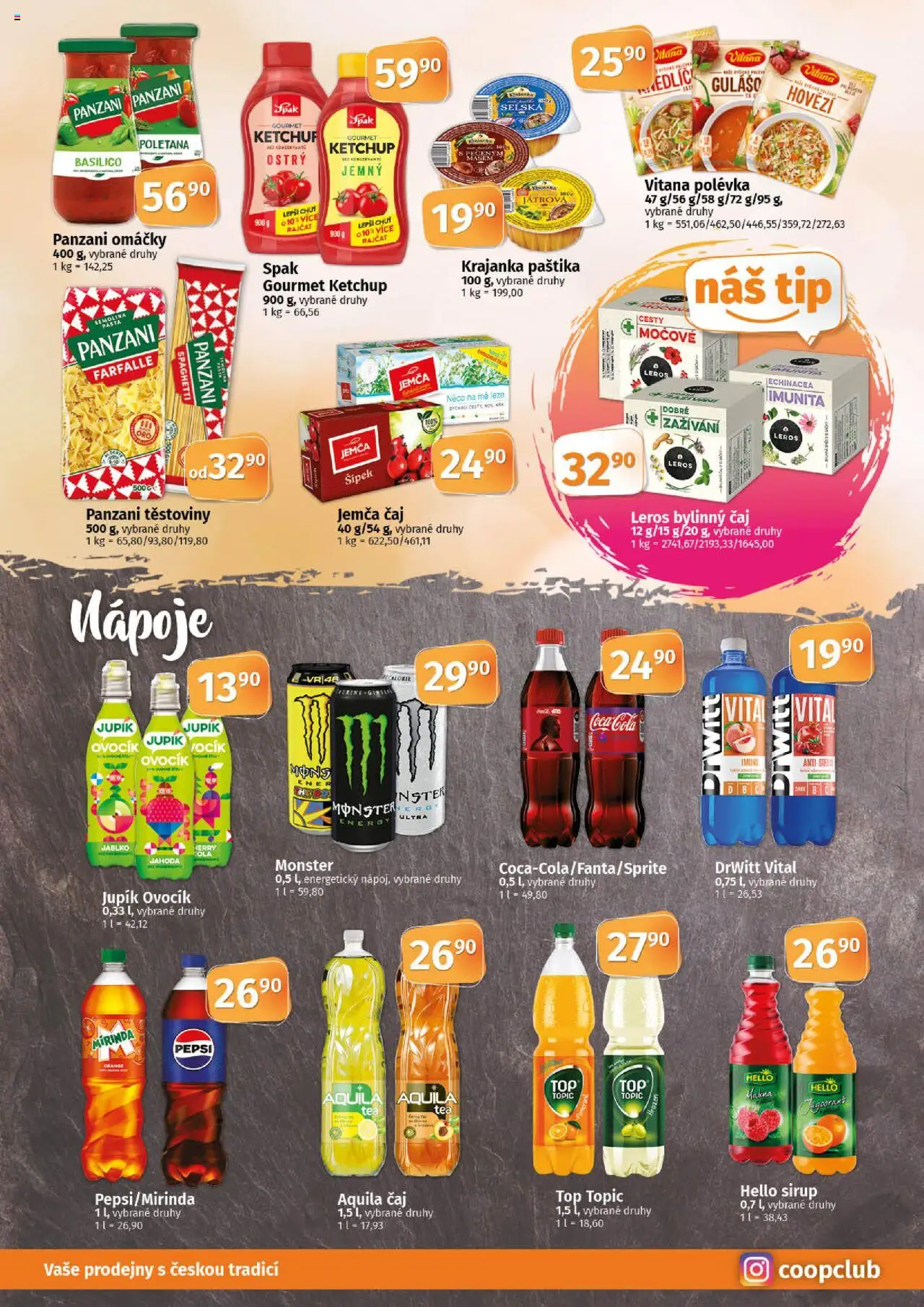 Coop leták - Tuty od 08.10.2025 | Strana: 6 | Produkty: Gourmet, Čaj, Vana, Semolina