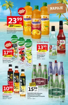 Auchan Gazetka - Na Lato Jak Znalazł Hipermarket od 03.07.2025 | Strona: 33 | Produkty: Mango, Napoje, Grenadina, Woda