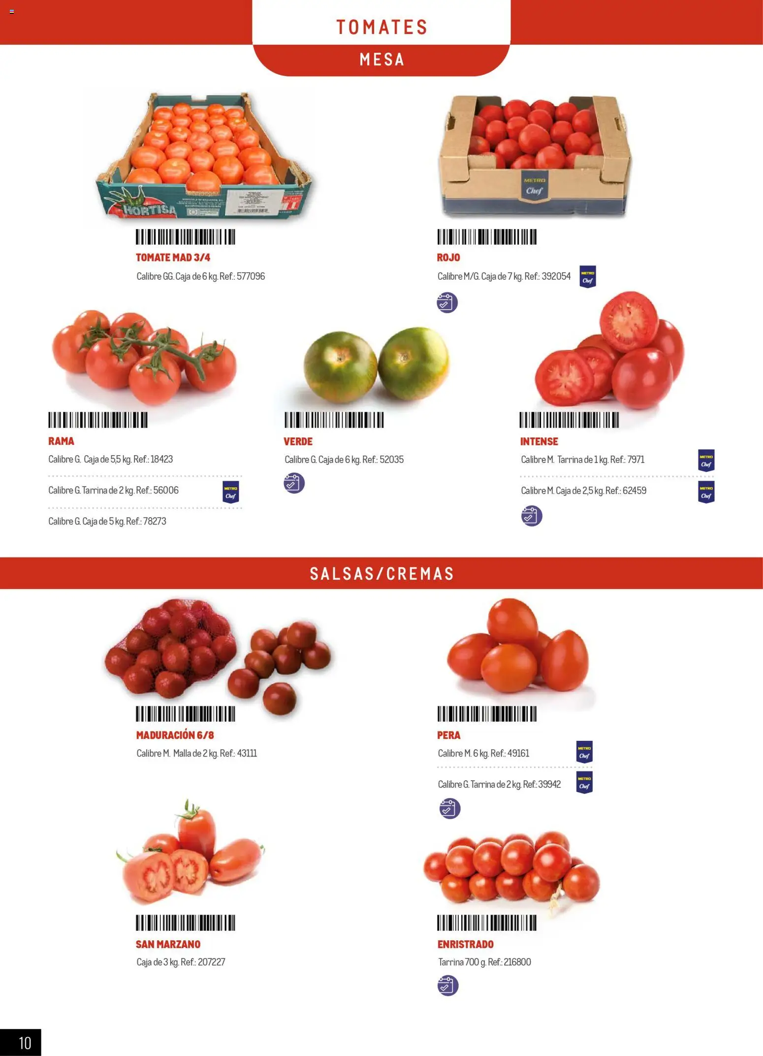 Makro - Especial Frutas y Verduras Península │ válido desde el 05.01.2026 | Página: 10 | Productos: Tomates, Mesa, Caja