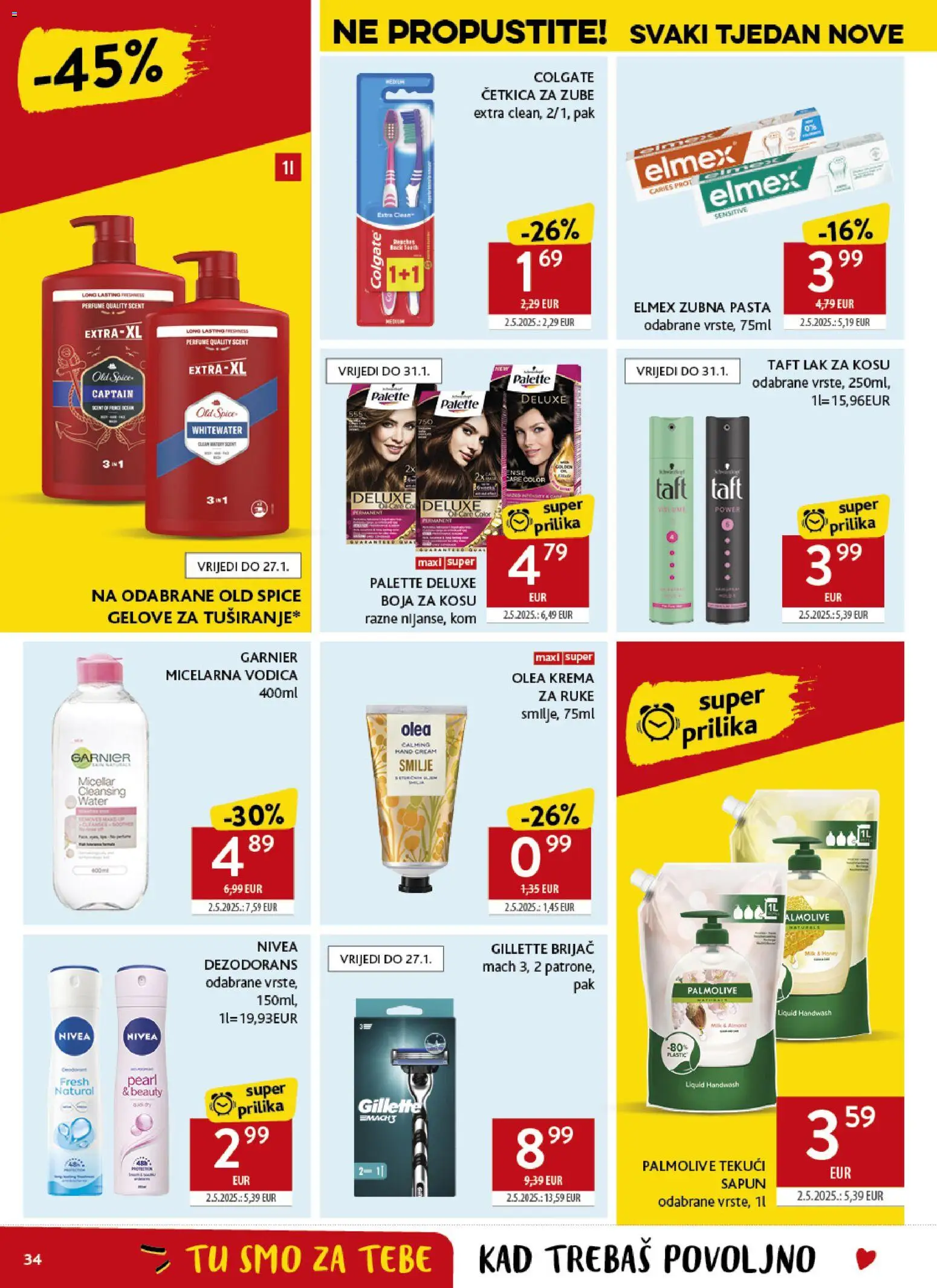 Konzum HR akciós ujság - amely érvényes a következő dátumtól: 14.01.2026 | Oldal: 34 | Termékek: Old spice