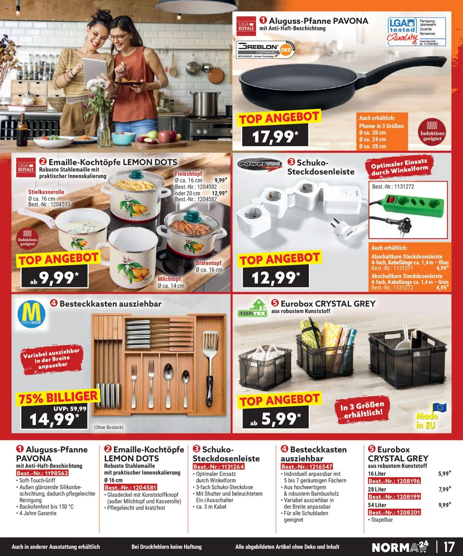 Norma Bestellmagazin  gültig ab 01.11.2025 | Seite: 17 | Produkte: Kabel