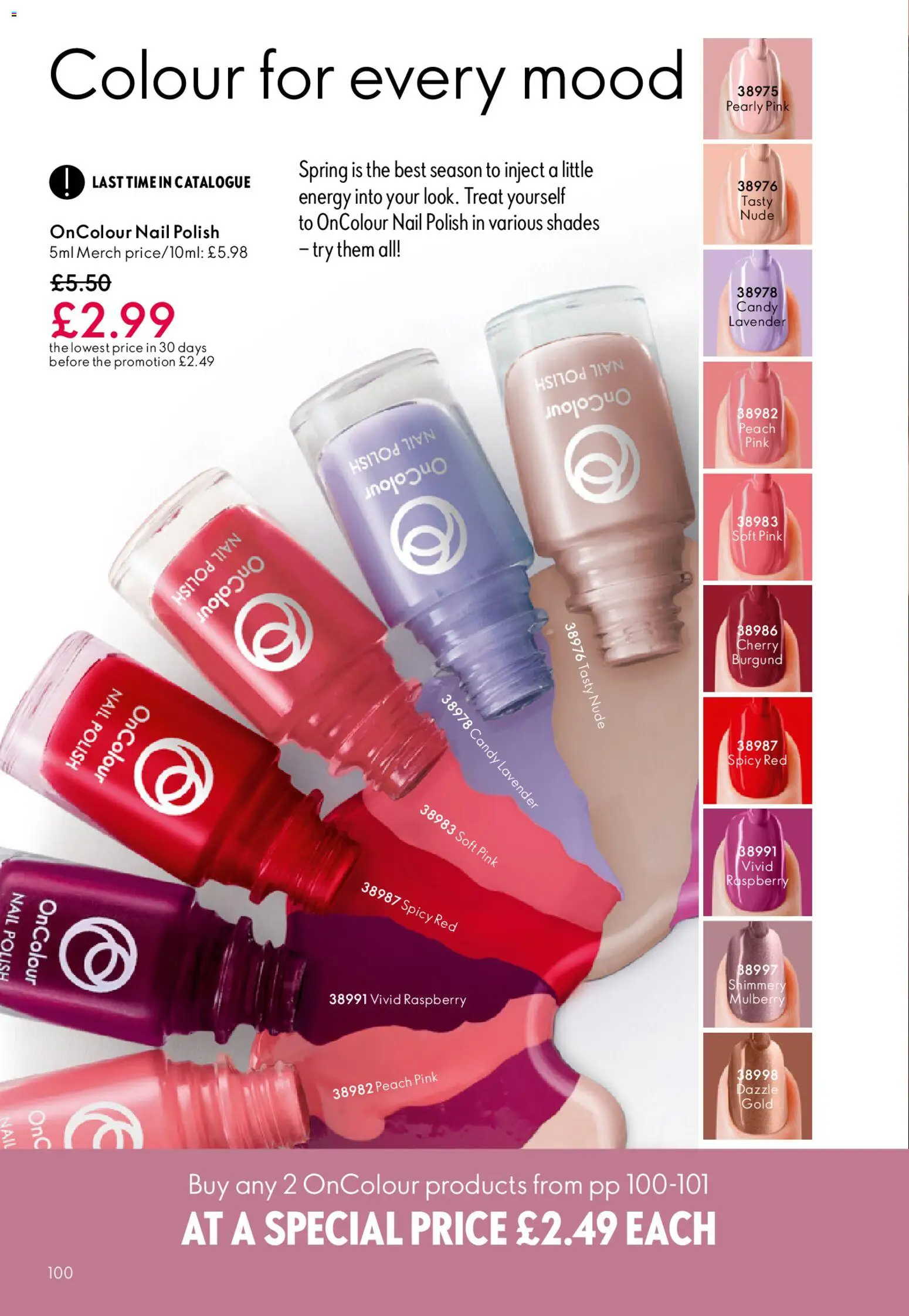 {H1} | Page: 100 | Products: Nail polish, Lavender, Raspberry