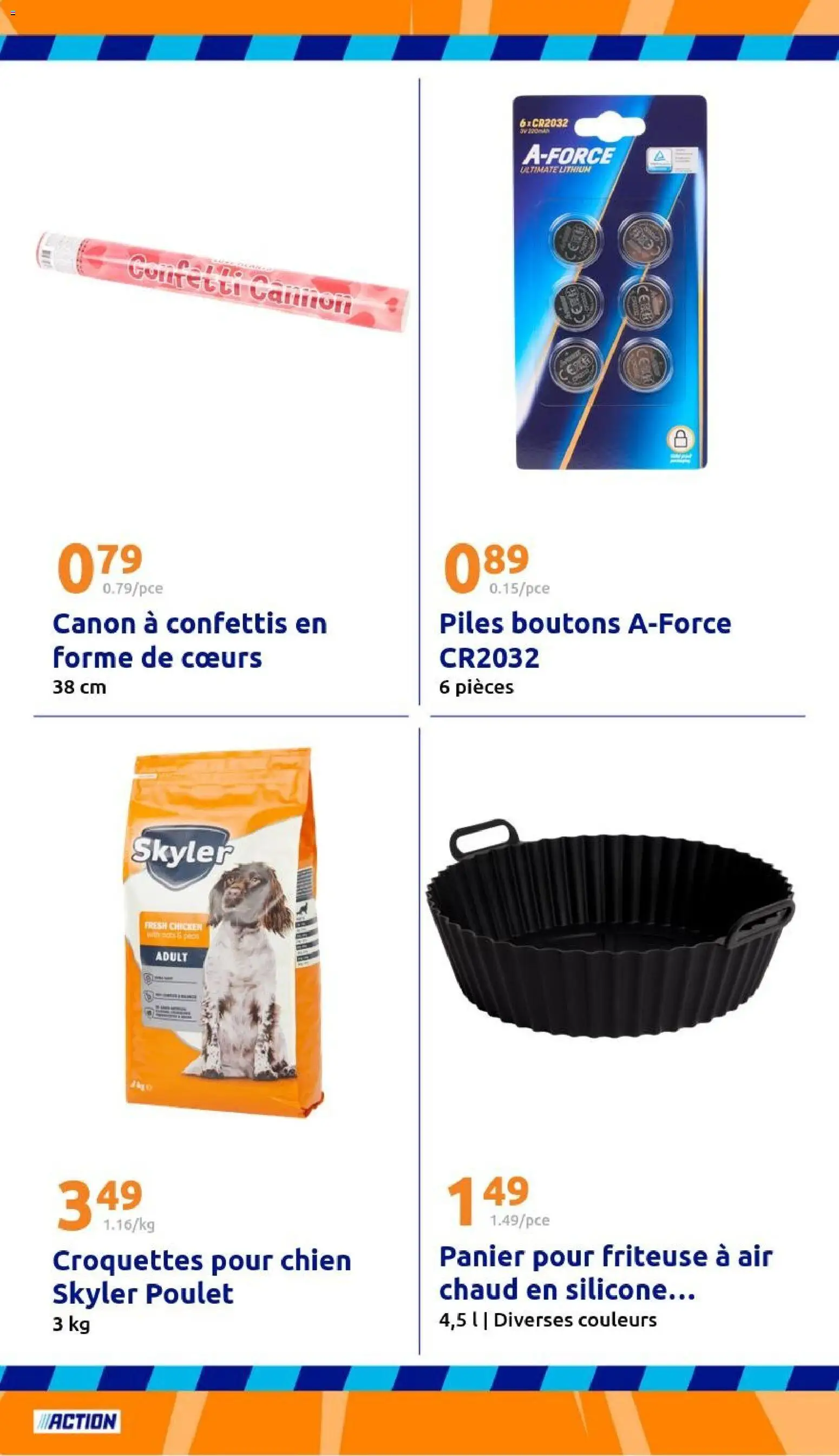 {H1} | Page: 32 | Produits: Friteuse, Croquettes pour chien, Panier, Piles