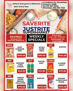 Preview of Saverite specials valid from 21.07.2025