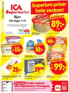 ICA Supermarket - Bjuv - Förhandsvisning av reklamblad från butik ICA Supermarket aktuell från 05.01.2026